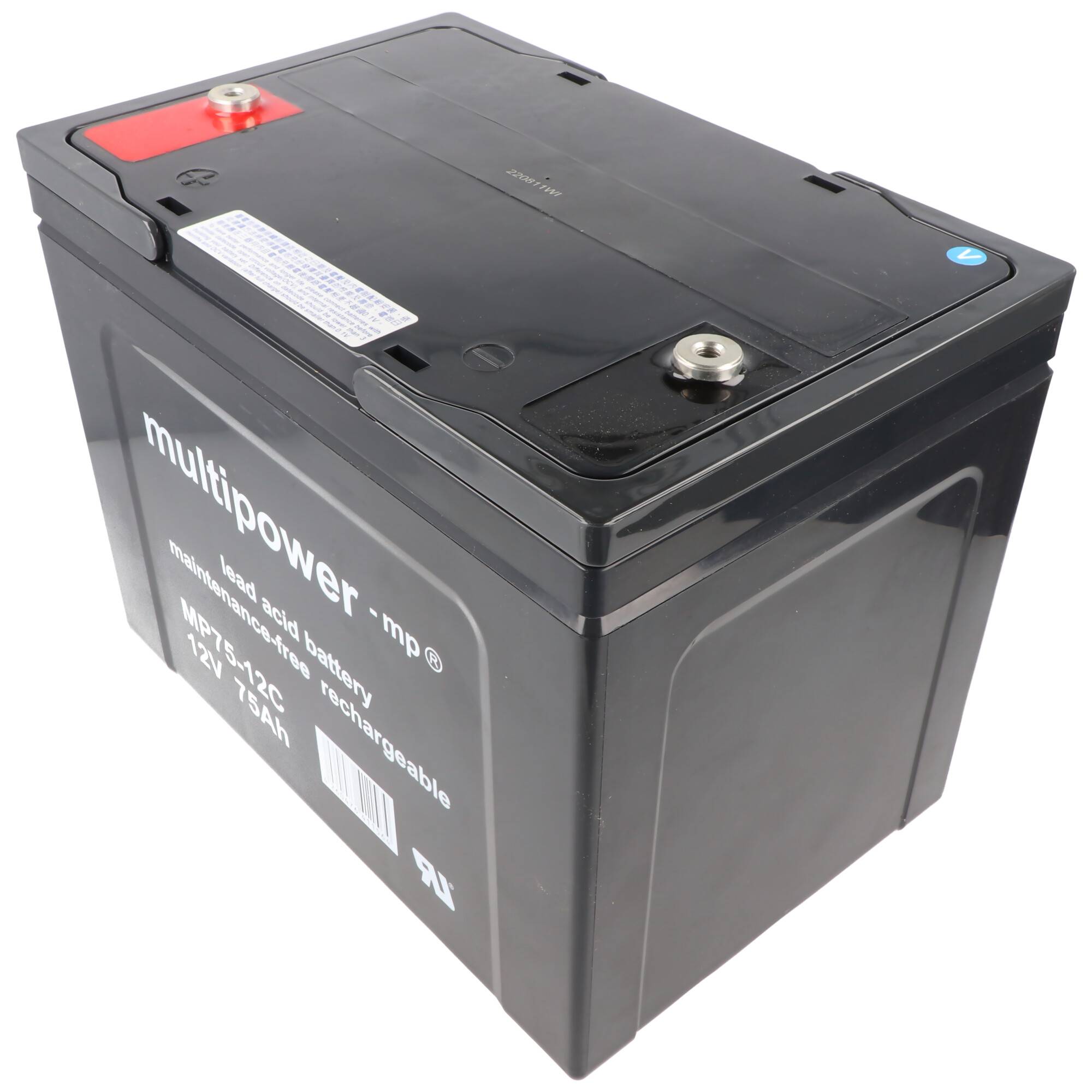 2 Stück PB Blei Akku passend für Seniorenmobil Elektromobil AS E 450 F, 12V 75Ah Blei AGM E450F