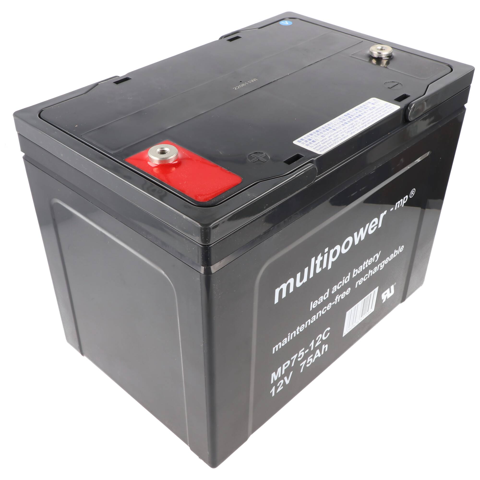 2 Stück PB Blei Akku passend für Seniorenmobil Elektromobil AS E 450 F, 12V 75Ah Blei AGM E450F