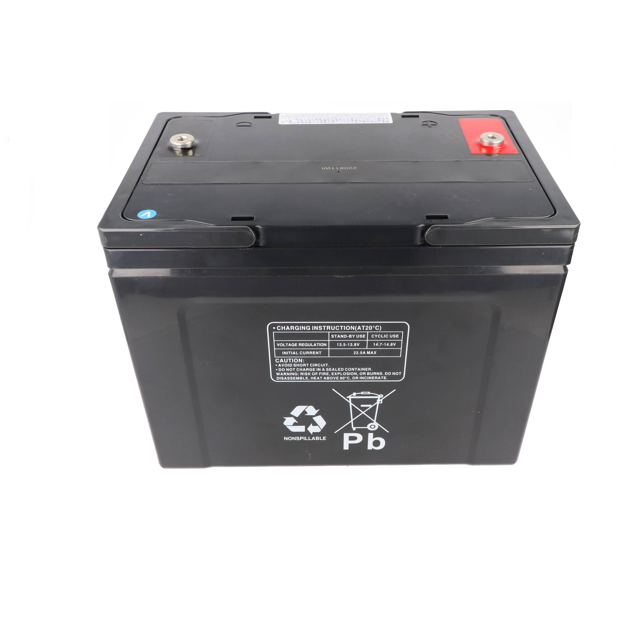 2 Stück PB Blei Akku passend für Seniorenmobil Elektromobil AS E 450 F, 12V 75Ah Blei AGM E450F