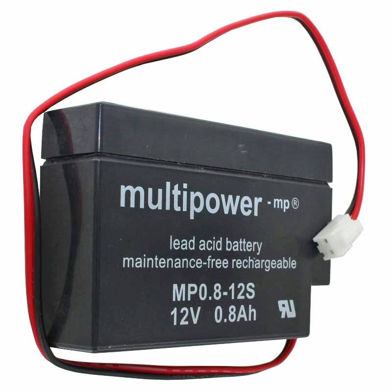 MP0,8-12 Multipower Blei-Akku mit JST Stecker, MP0.8-12S
