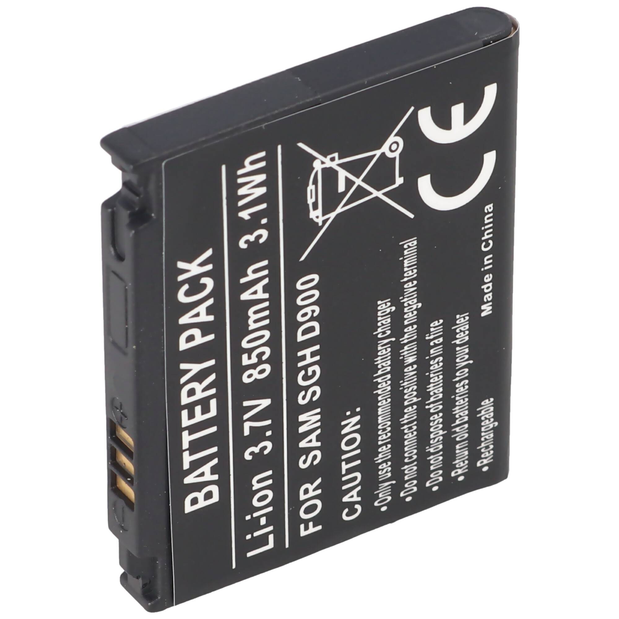 Akku passend für Samsung SGH-D900, -E780, -E788, AB50344CECSTD, 503442CE