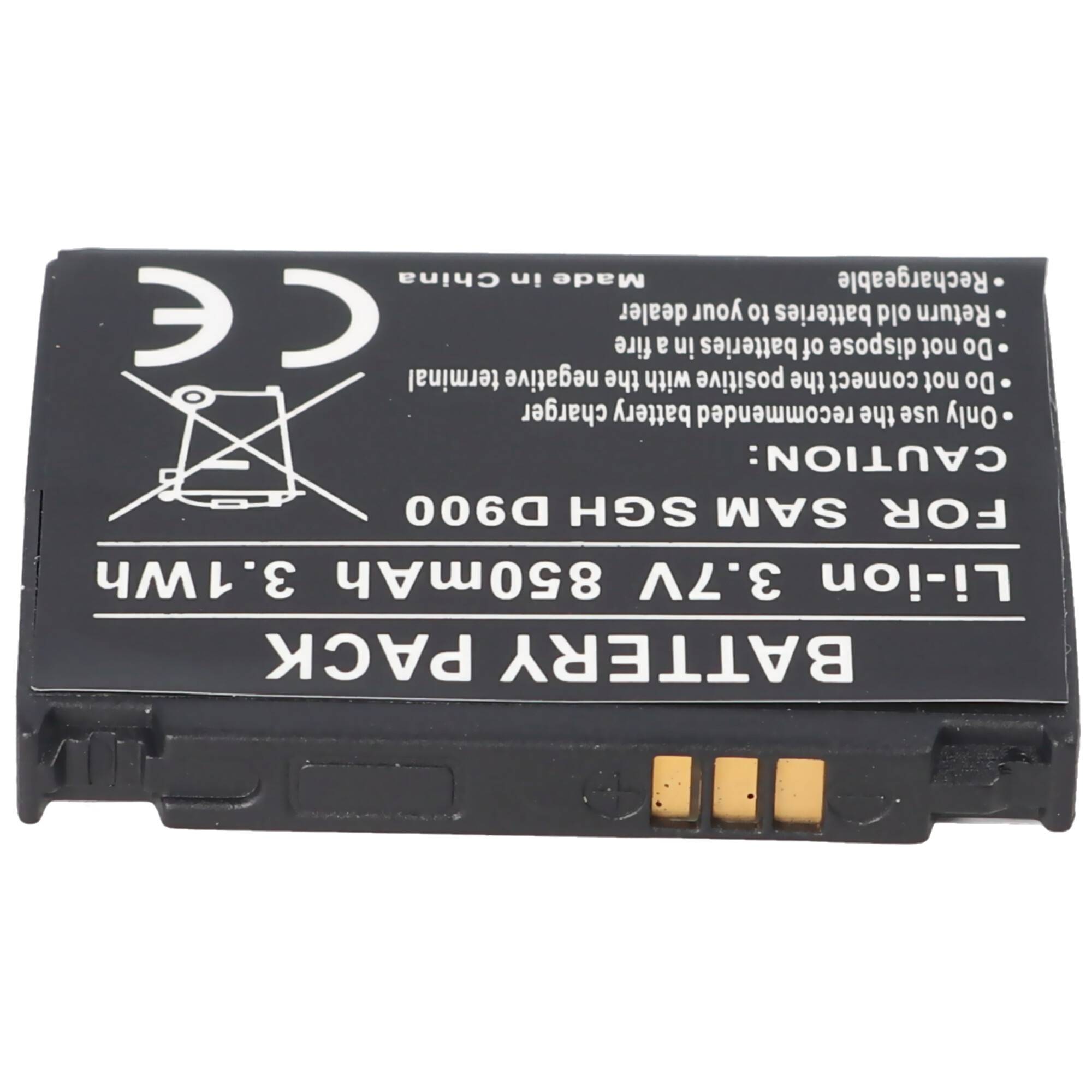 Akku passend für Samsung SGH-D900, -E780, -E788, AB50344CECSTD, 503442CE