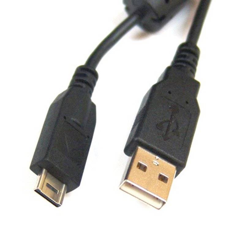 USB-Verbindungskabel passend für die Panasonic Lumix DMC-FT1, DMC-FT2, DMC-FZ38, DMC-GH1, DMC-TZ6, DMC-TZ7, DMC-TZ10