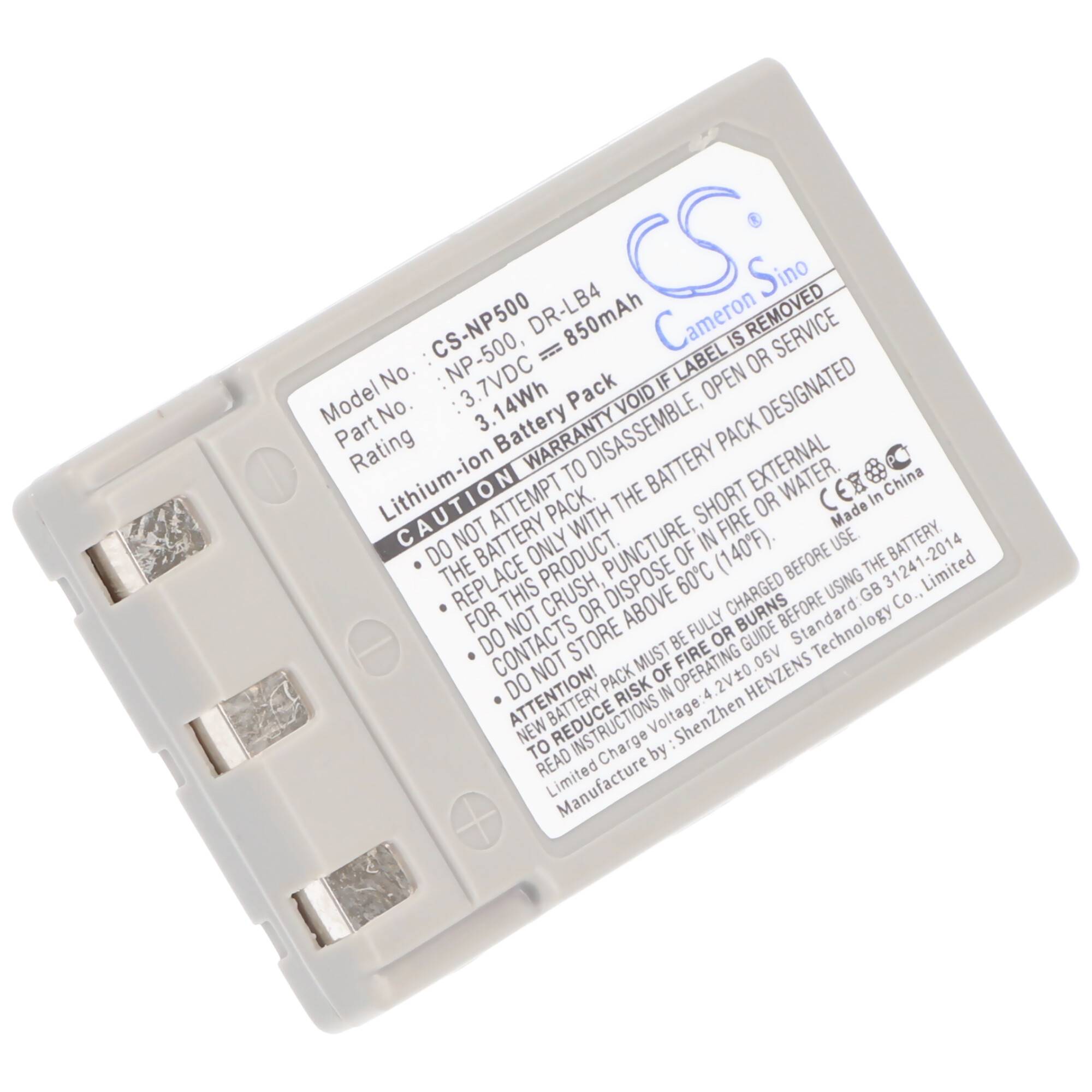 AccuCell Akku passend für Konica DR-LB4, Sony NP-500, Sony NP-600