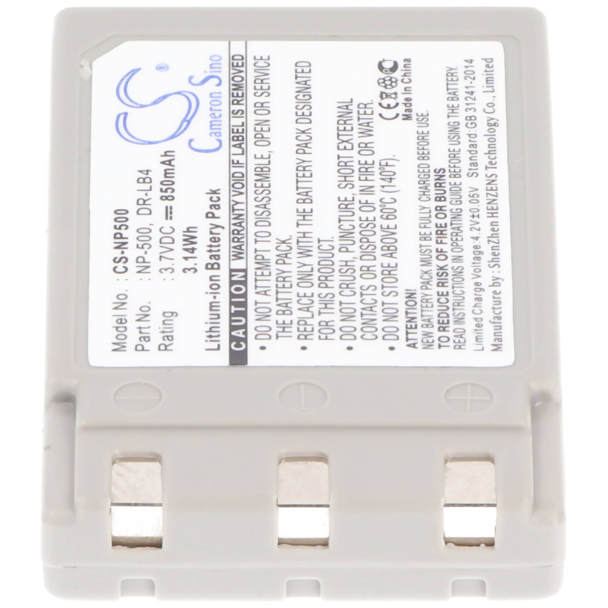 AccuCell Akku passend für Konica DR-LB4, Sony NP-500, Sony NP-600