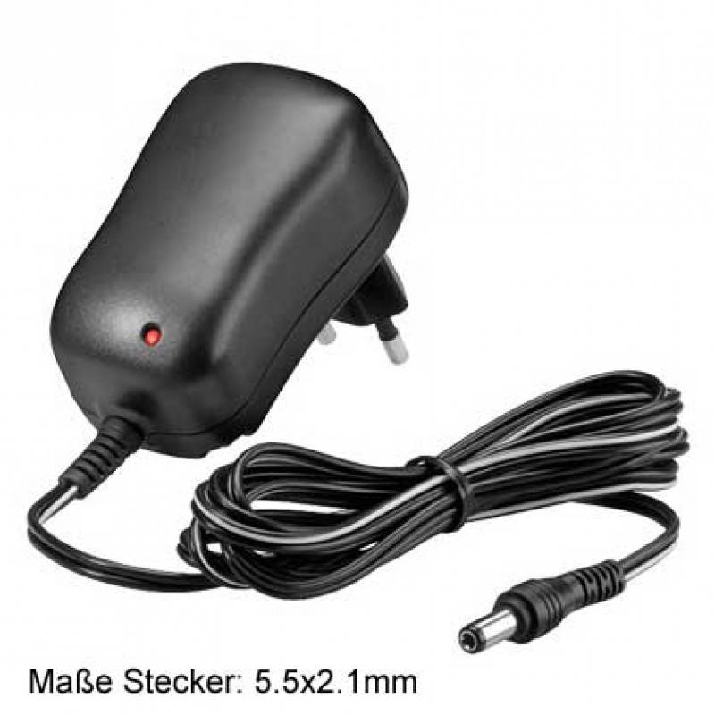 AccuCell Weitbereichs-Netzadapter 12 Volt, 100-240 Volt 800-1000mA