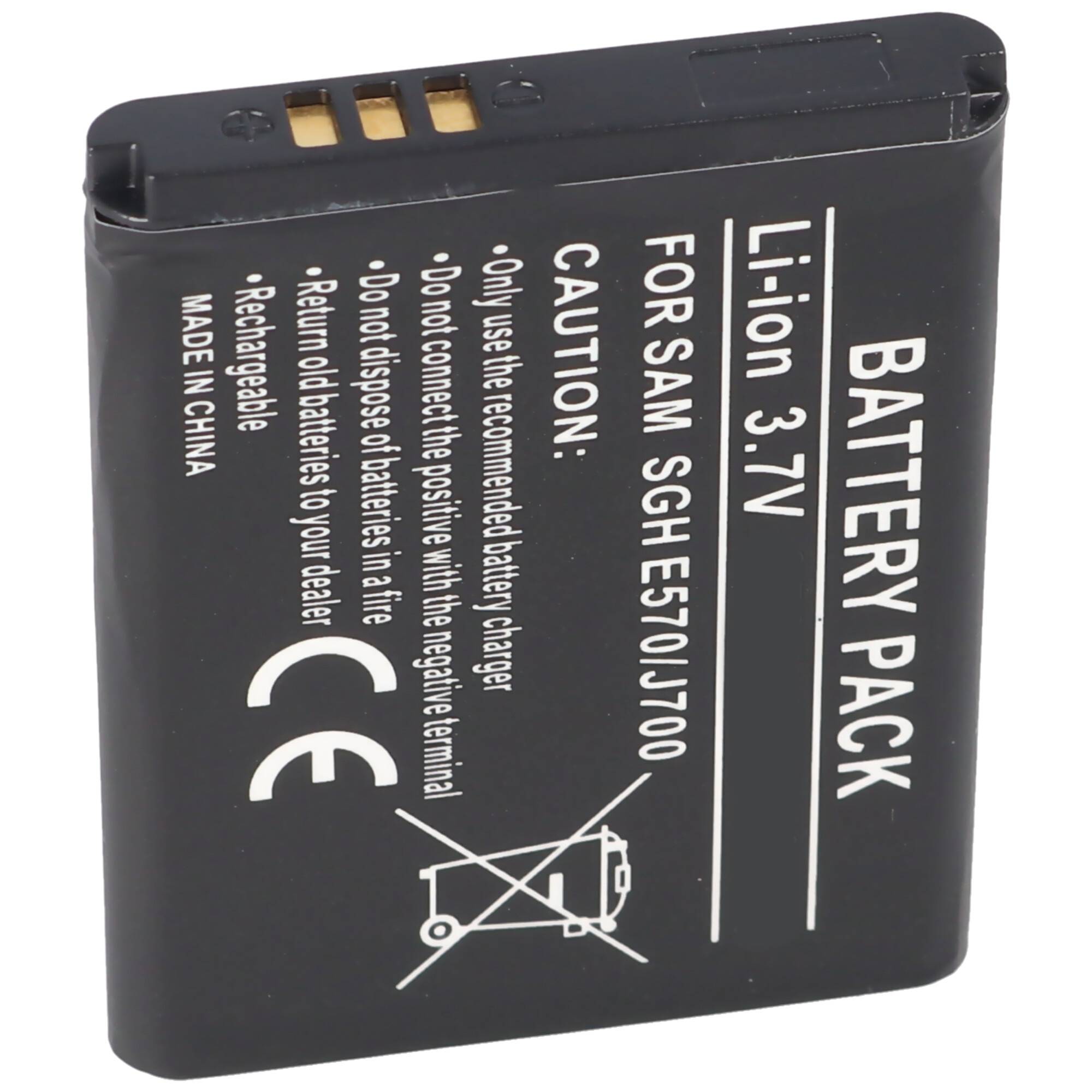 Akku passend für Samsung SGH-J700, 600mAh