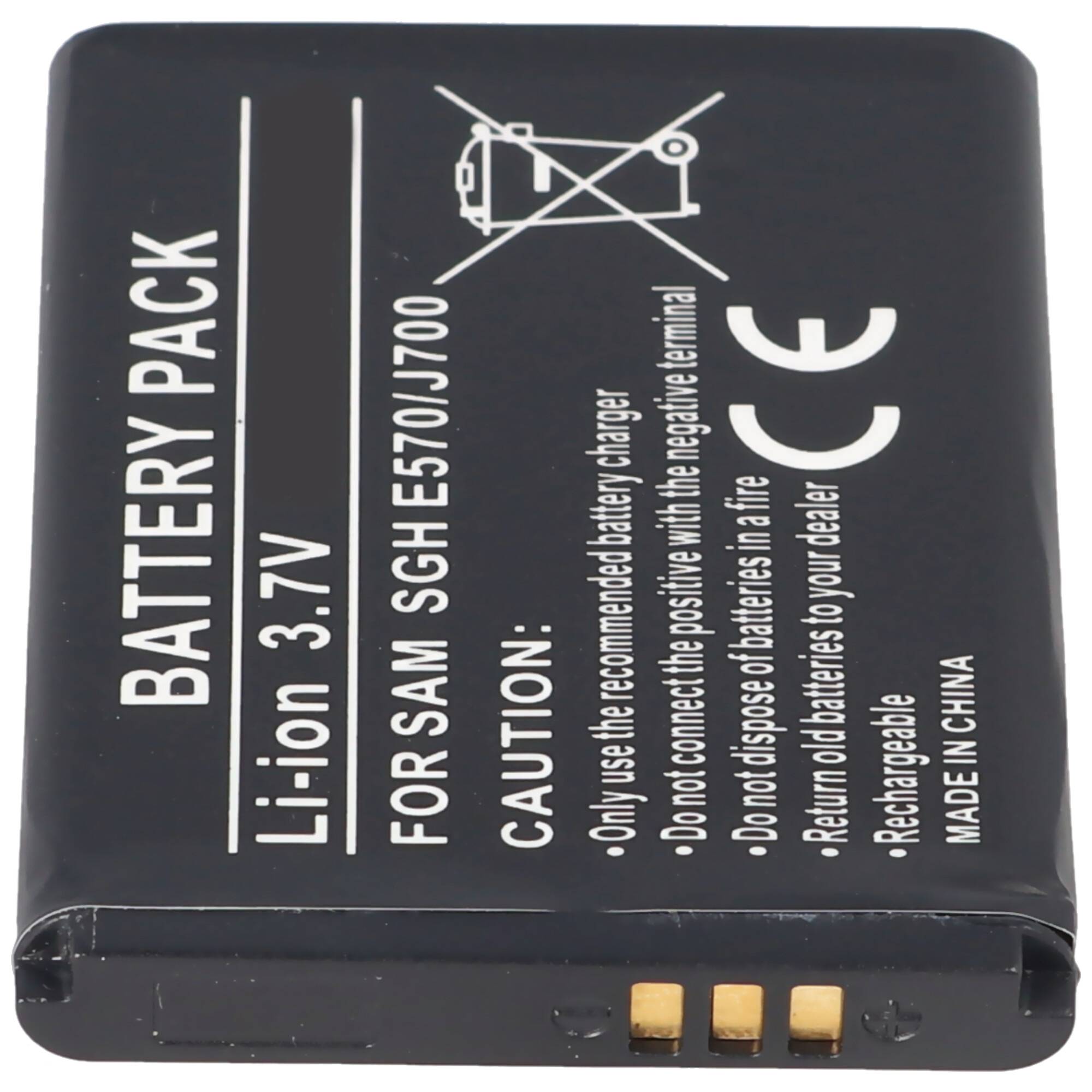 Akku passend für Samsung SGH-J700, 600mAh