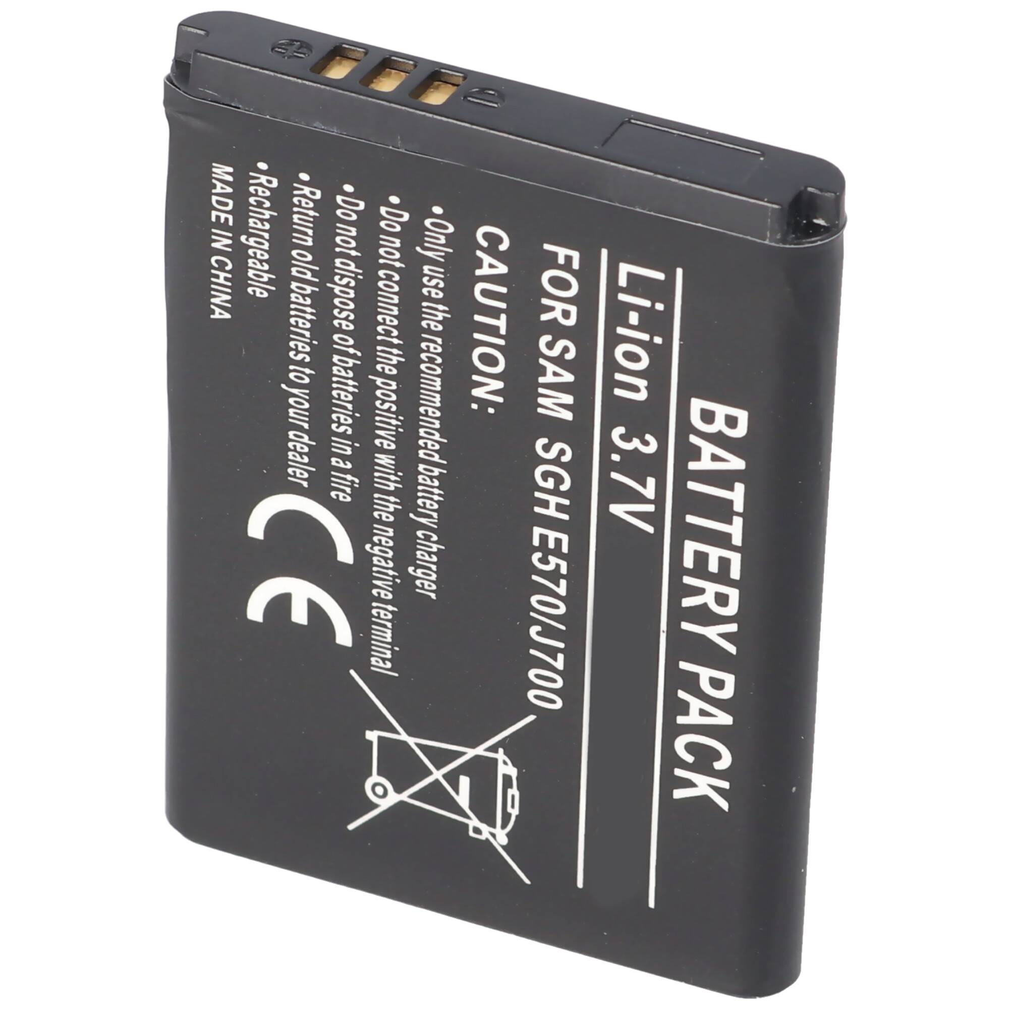 Akku passend für Samsung SGH-J700, 600mAh
