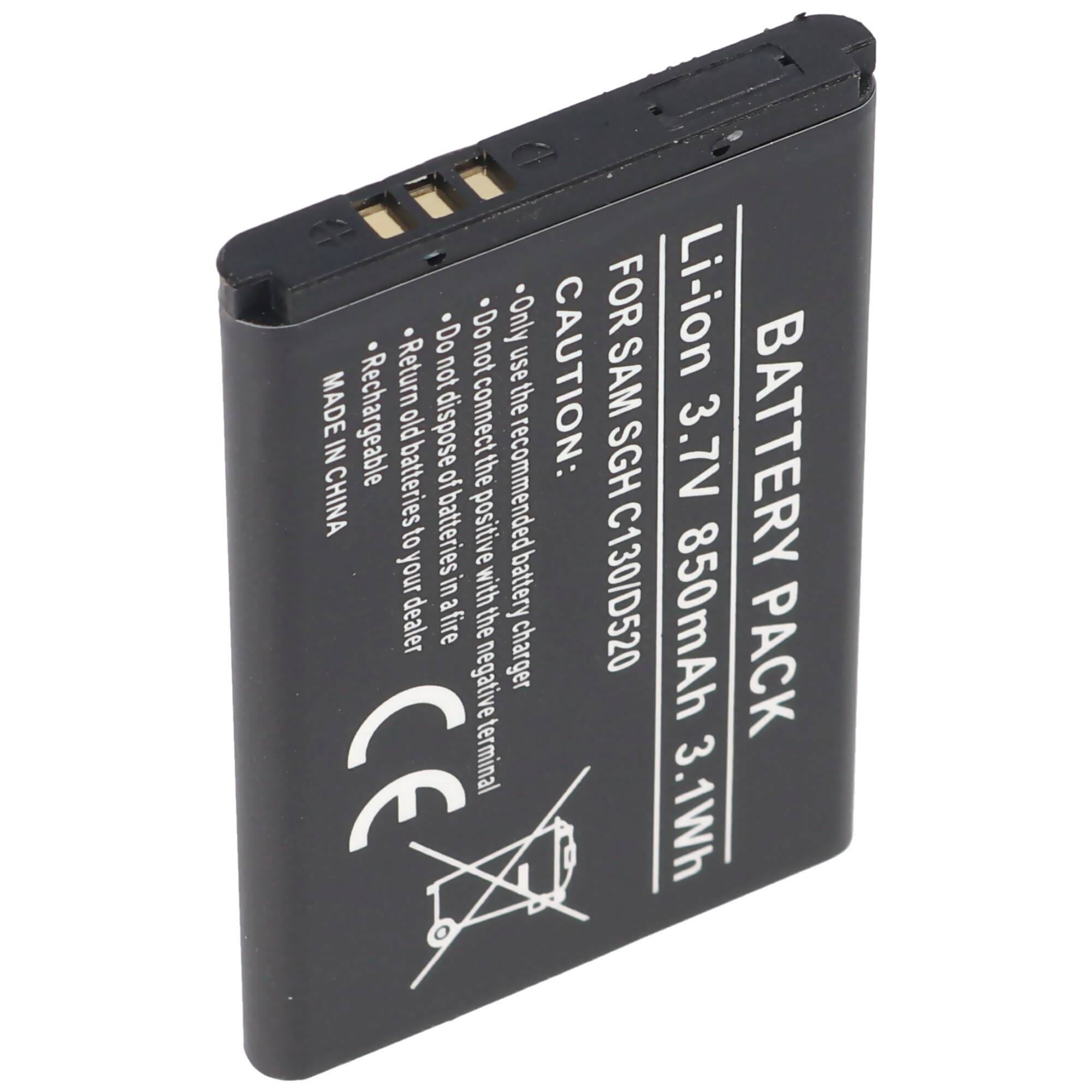 AccuCell Akku passend für Samsung SGH-X200, BST3108BEC /STD