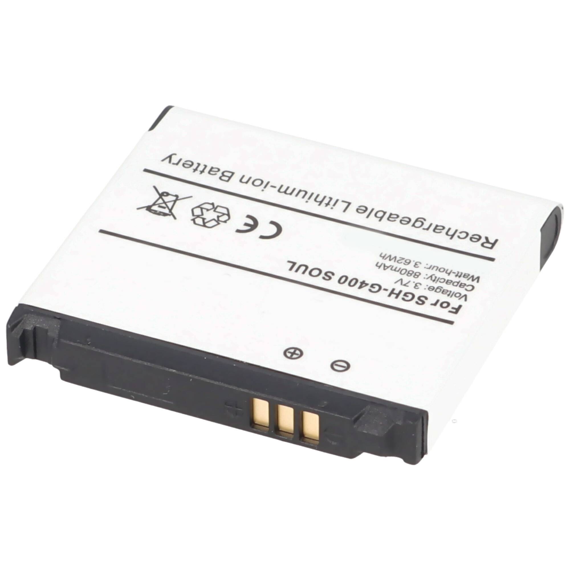 AccuCell Akku passend für Samsung SGH-F330, Samsung SGH-G400, Samsung SGH-S3600