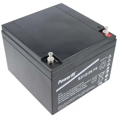 Exide Powerfit S312/26 F5 Blei Akku, 12V, 26000mAh, 312Wh Exide Powerfit S312/26 F5 Blei Akku, 12V, 26000mAh, 312Wh