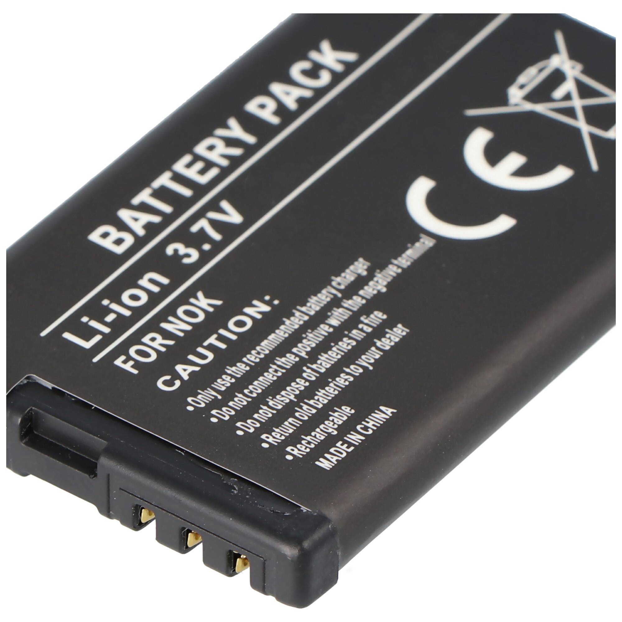 AccuCell Akku passend für Nokia 3720 classic Akku BL-5CT