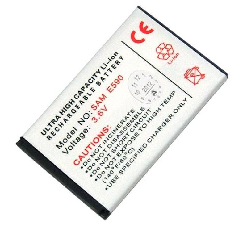 AccuCell Akku passend für Samsung SGH-E590, Samsung SGH-E598, Samsung SGH-E790