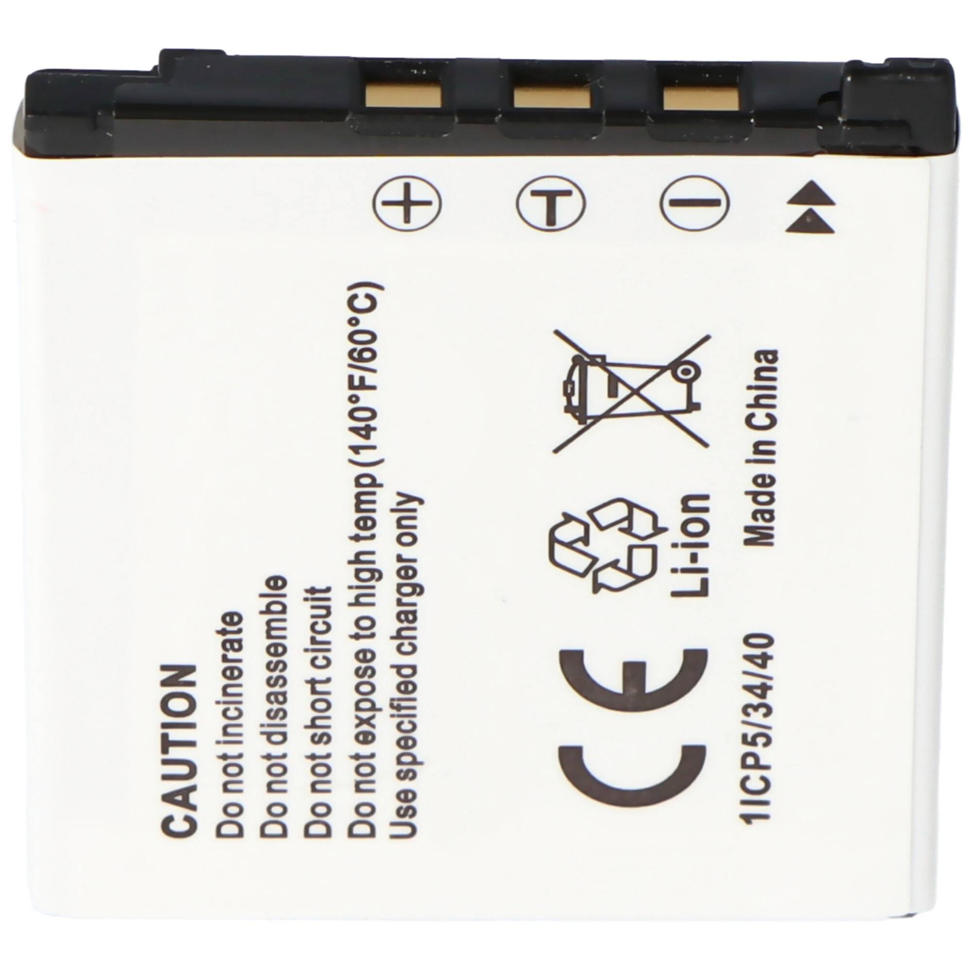 AccuCell Akku passend für Casio NP-60 Akku mit 550mAh