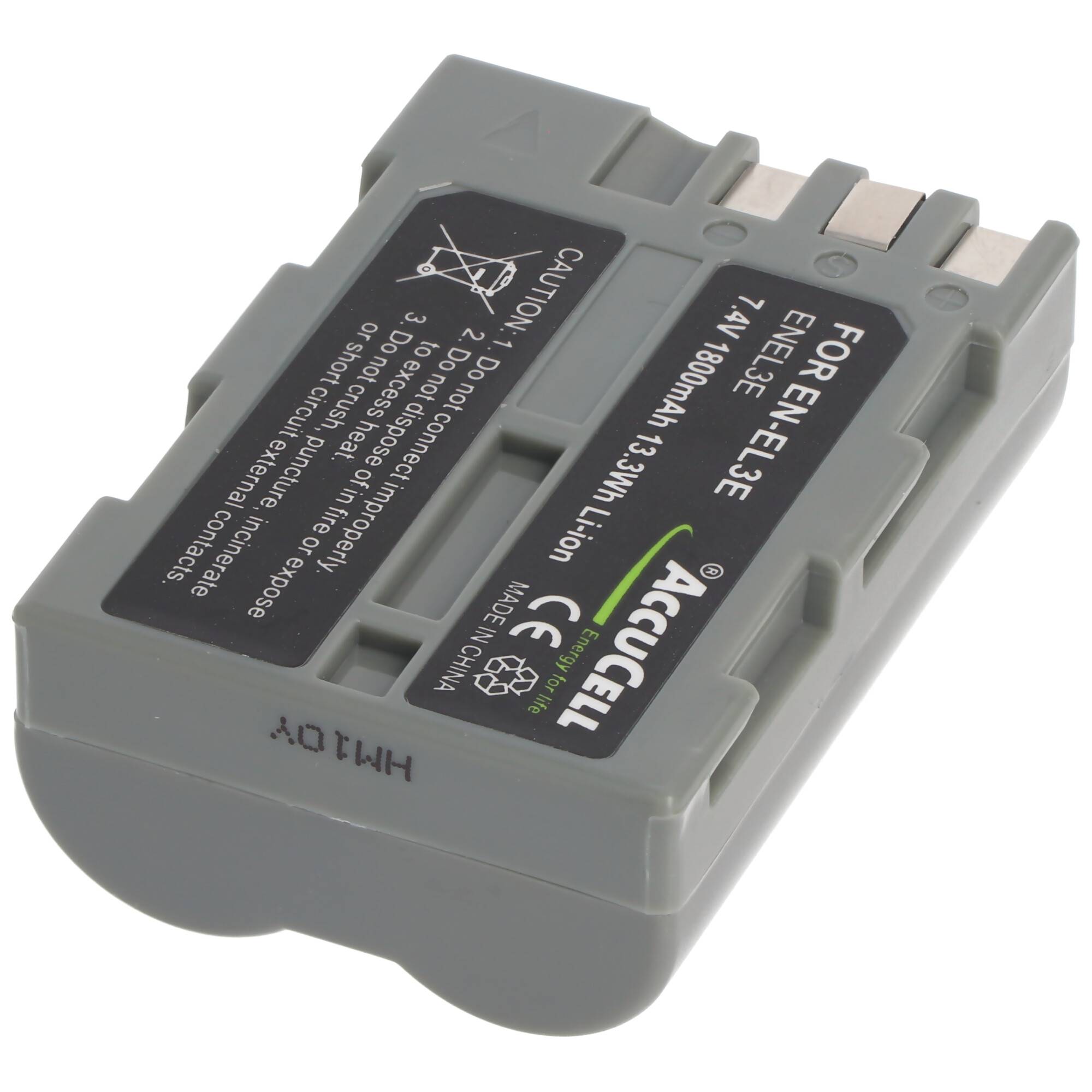 Akku passend für Nikon EN-EL3e, D700, 1800mAh, ENEL3e, EN-EL3, EN-EL3a