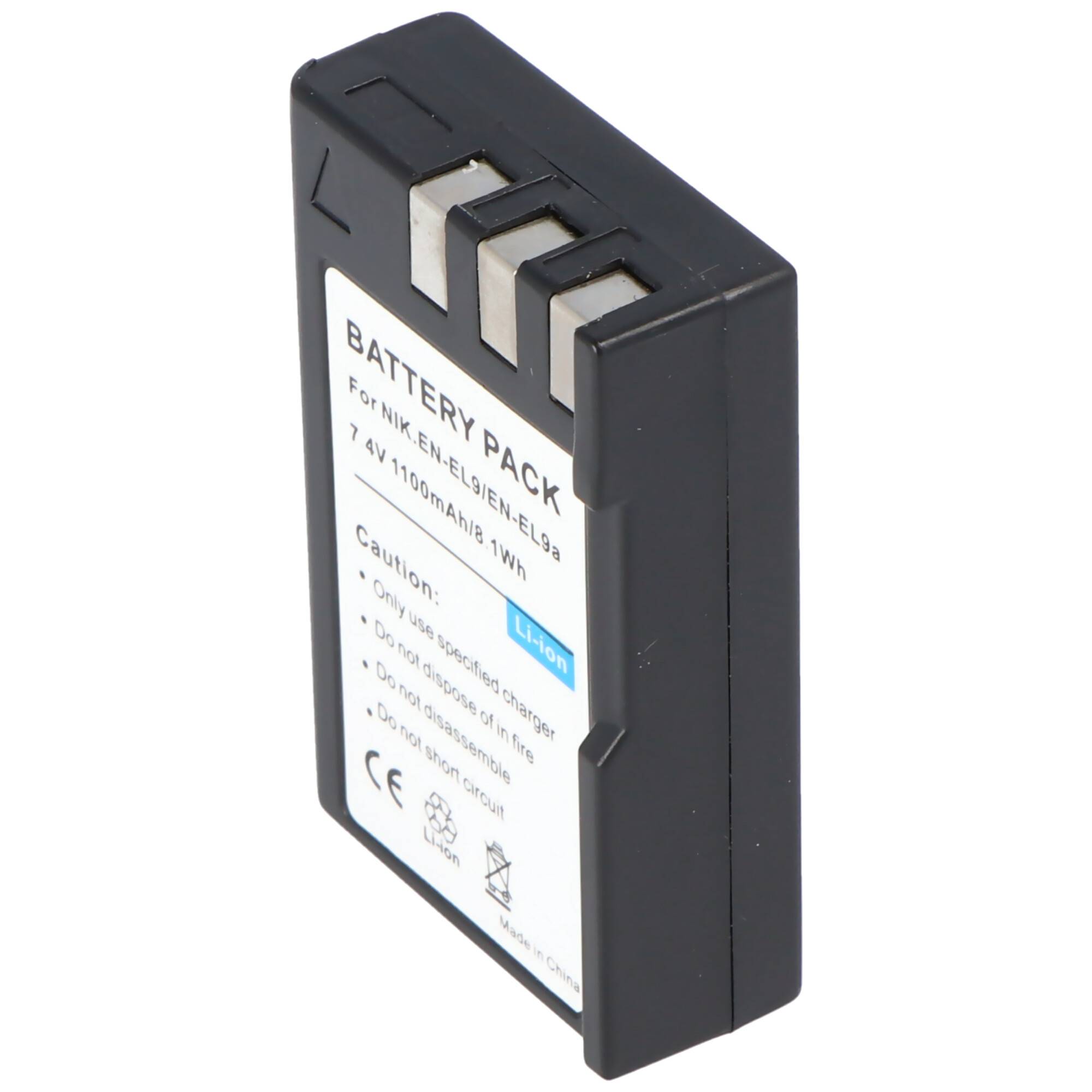 AccuCell Akku passend für Nikon EN-EL9, -EL9a, -EL9e, D40, D40x