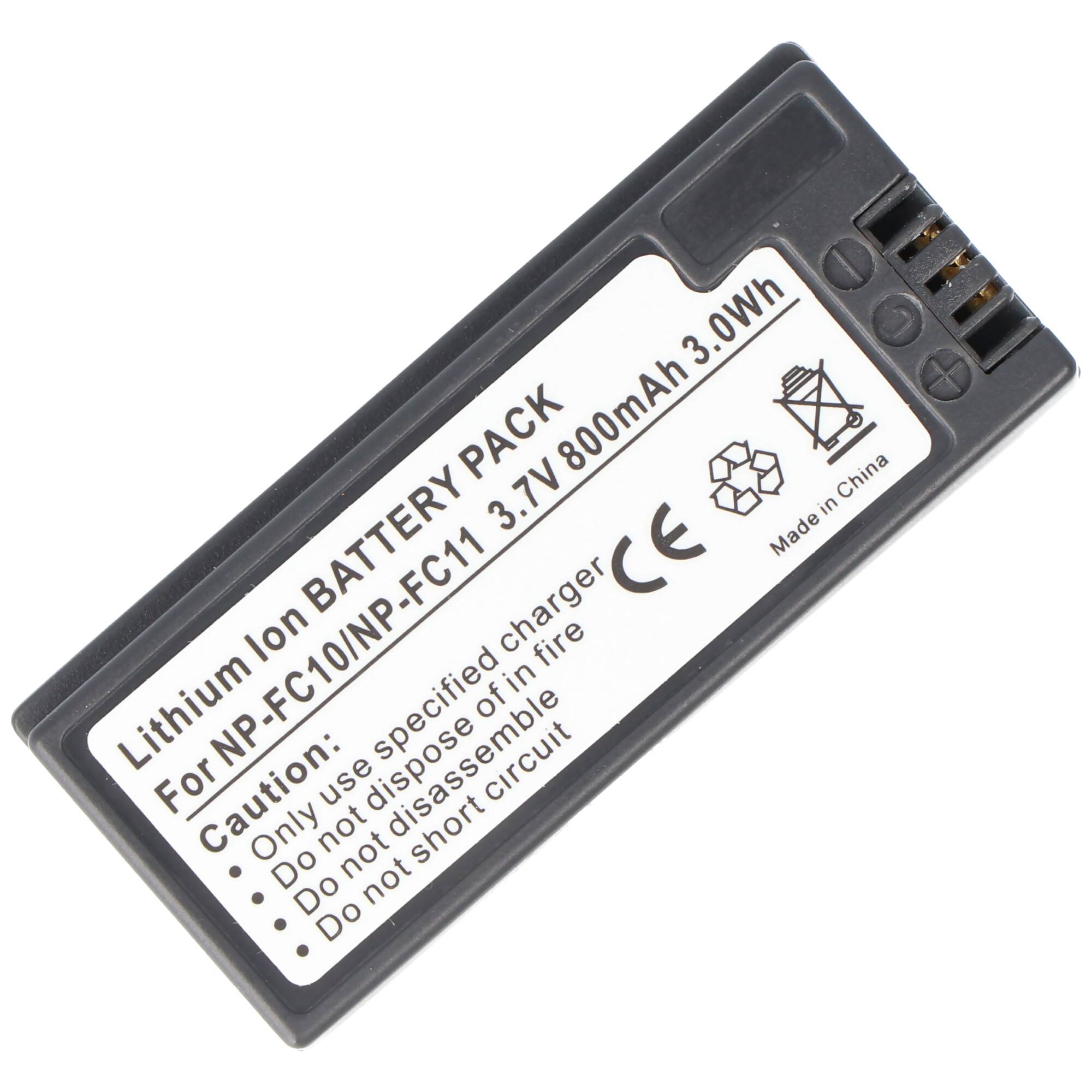 Akku passend für Sony NP-FC10 Akku, Sony NP-FC11 Akku DSC-F77, DSC-P10, DSC-P12, CYBER-SHOT DSC-F77A