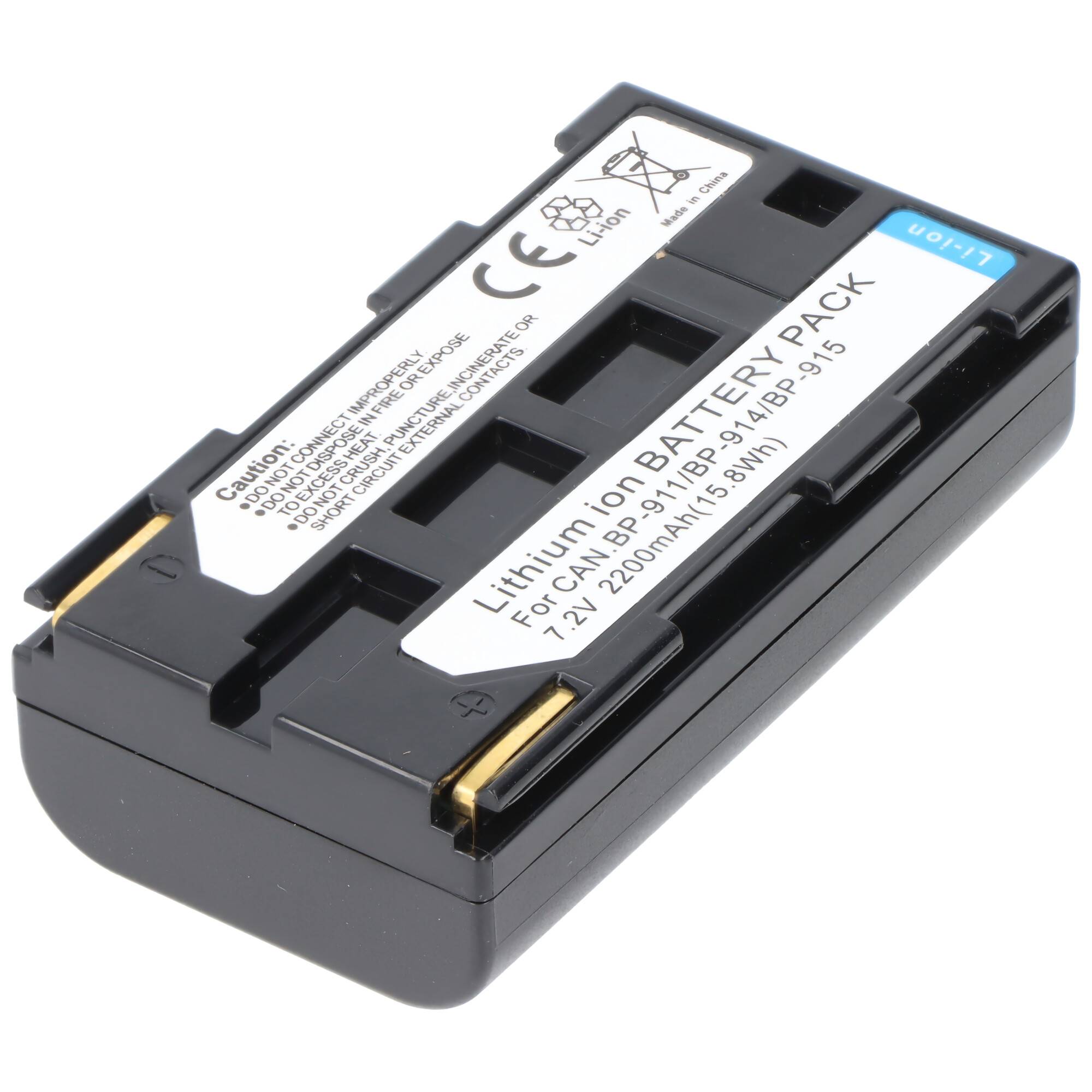 Schwarzes Lithium-Ionen-Akkupack mit der Aufschrift „Lithium Ion BATTERY PACK