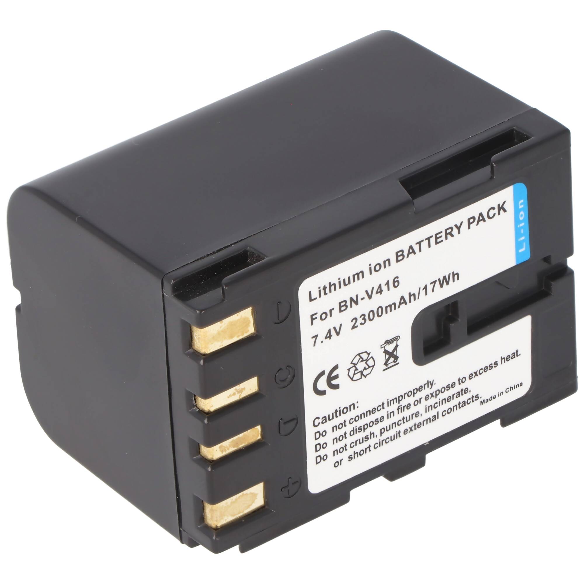 AccuCell Akku passend für JVC BN-V416 Akku schwarz