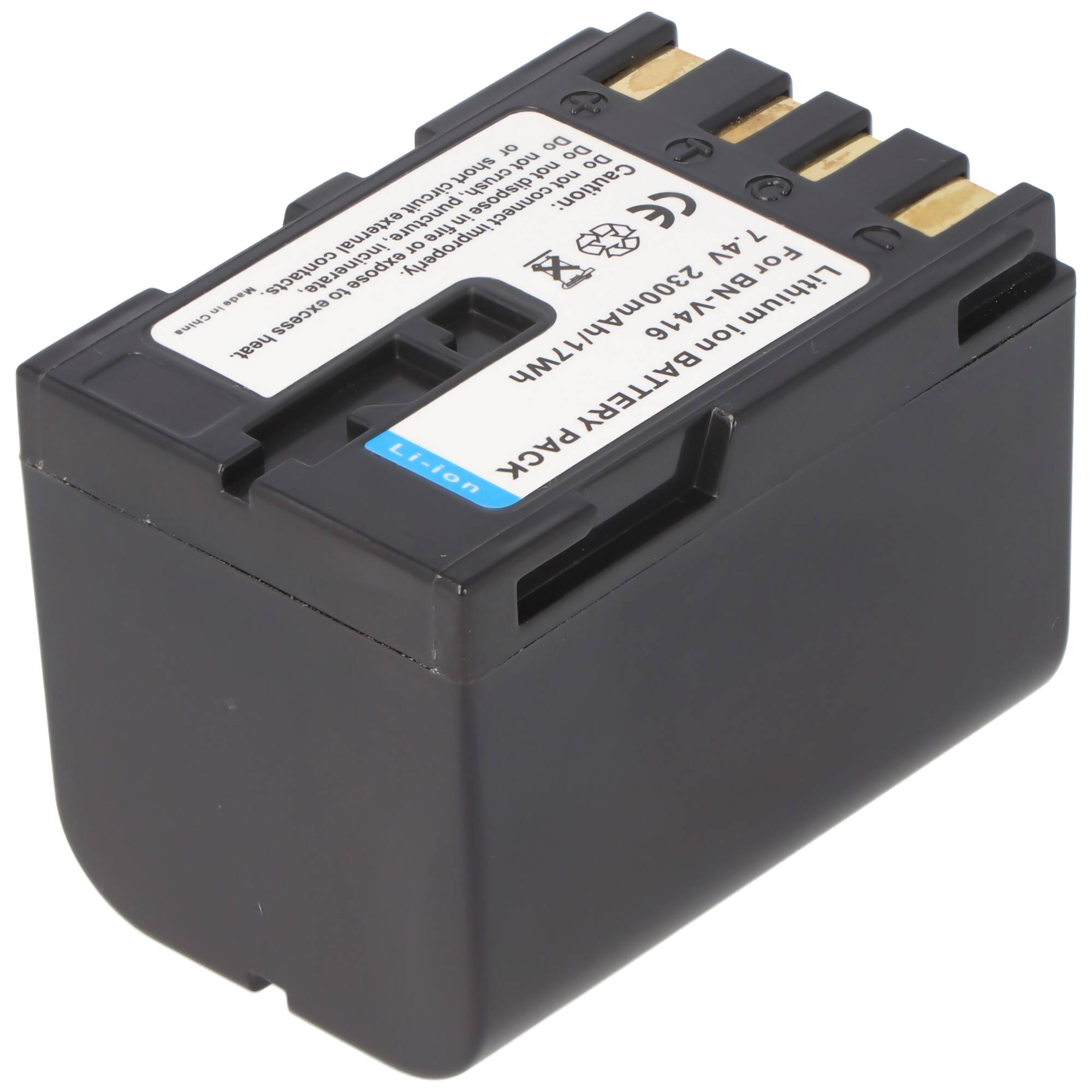 AccuCell Akku passend für JVC BN-V416 Akku schwarz