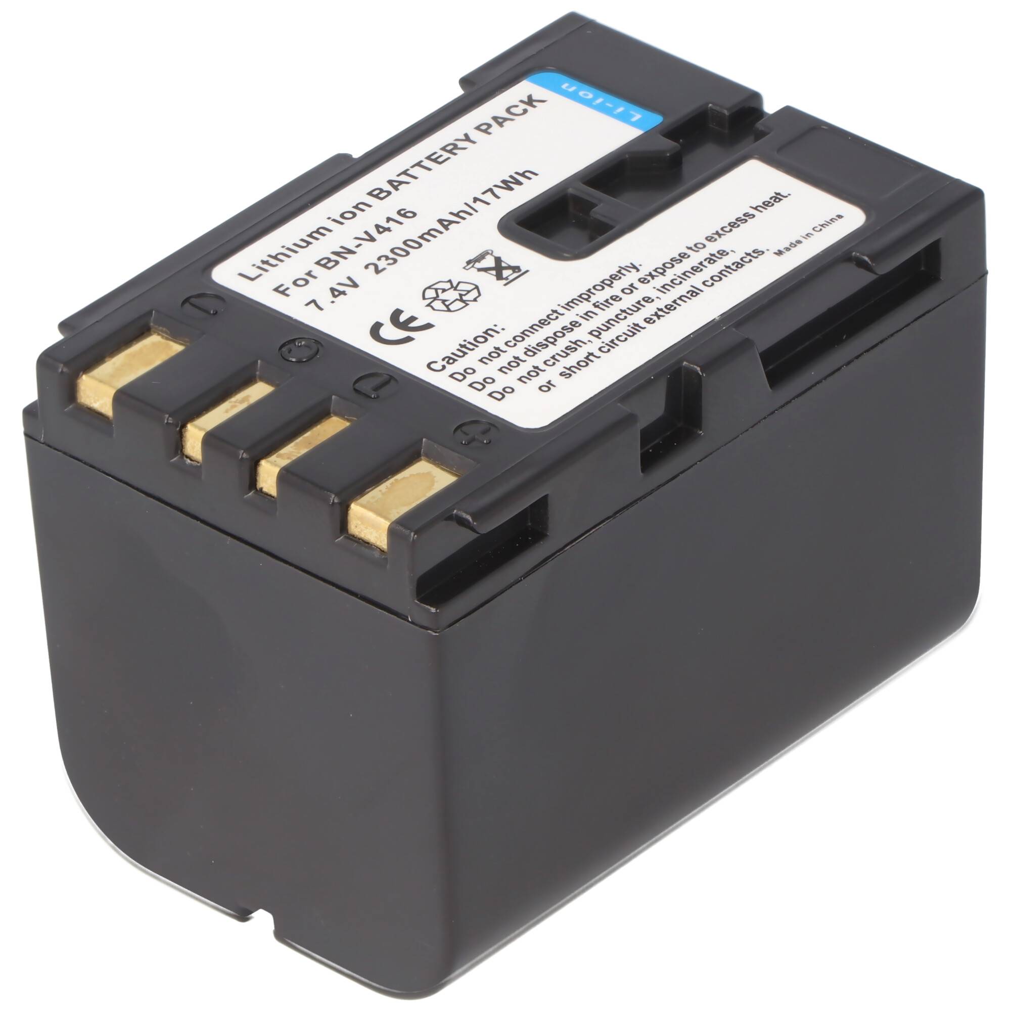 AccuCell Akku passend für JVC BN-V416 Akku schwarz