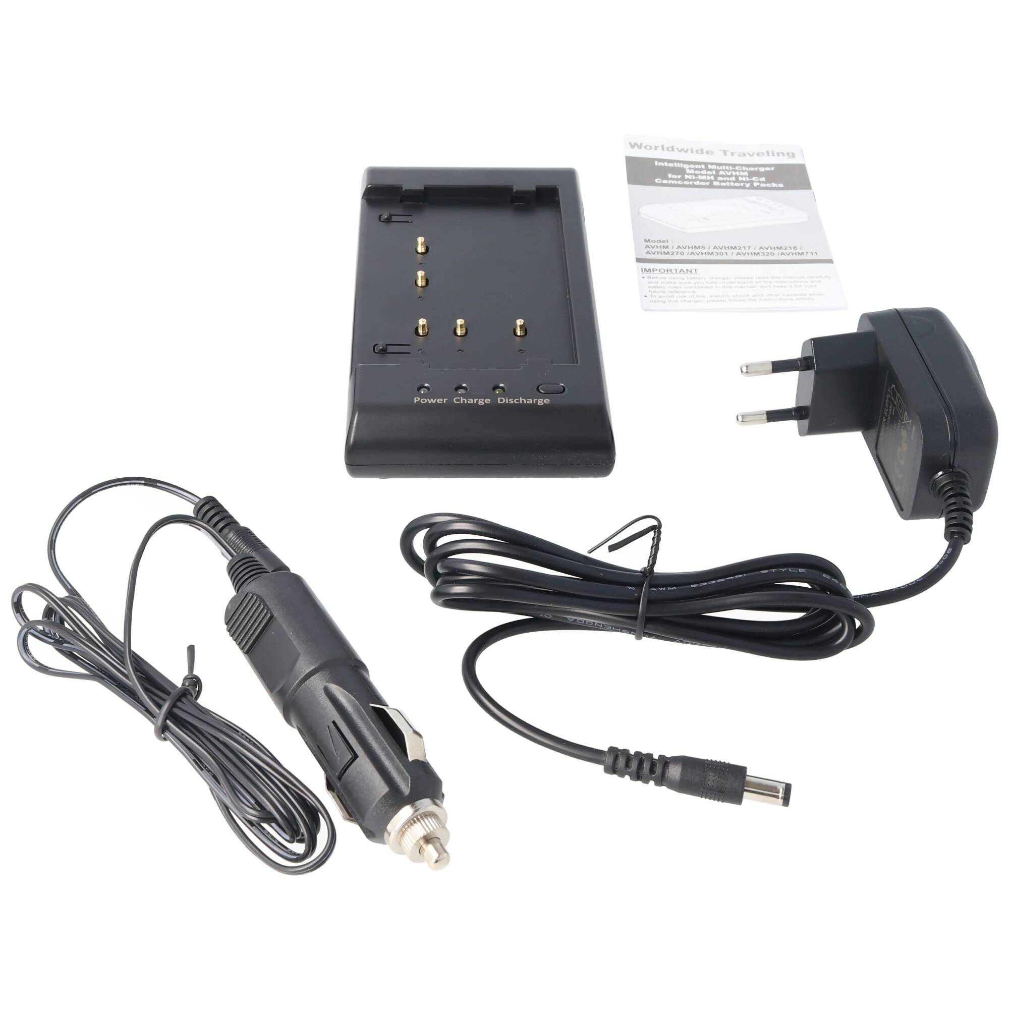 Schnell-Ladegerät Basiseinheit für NiMH Akku Sony, Sharp, Hitach
