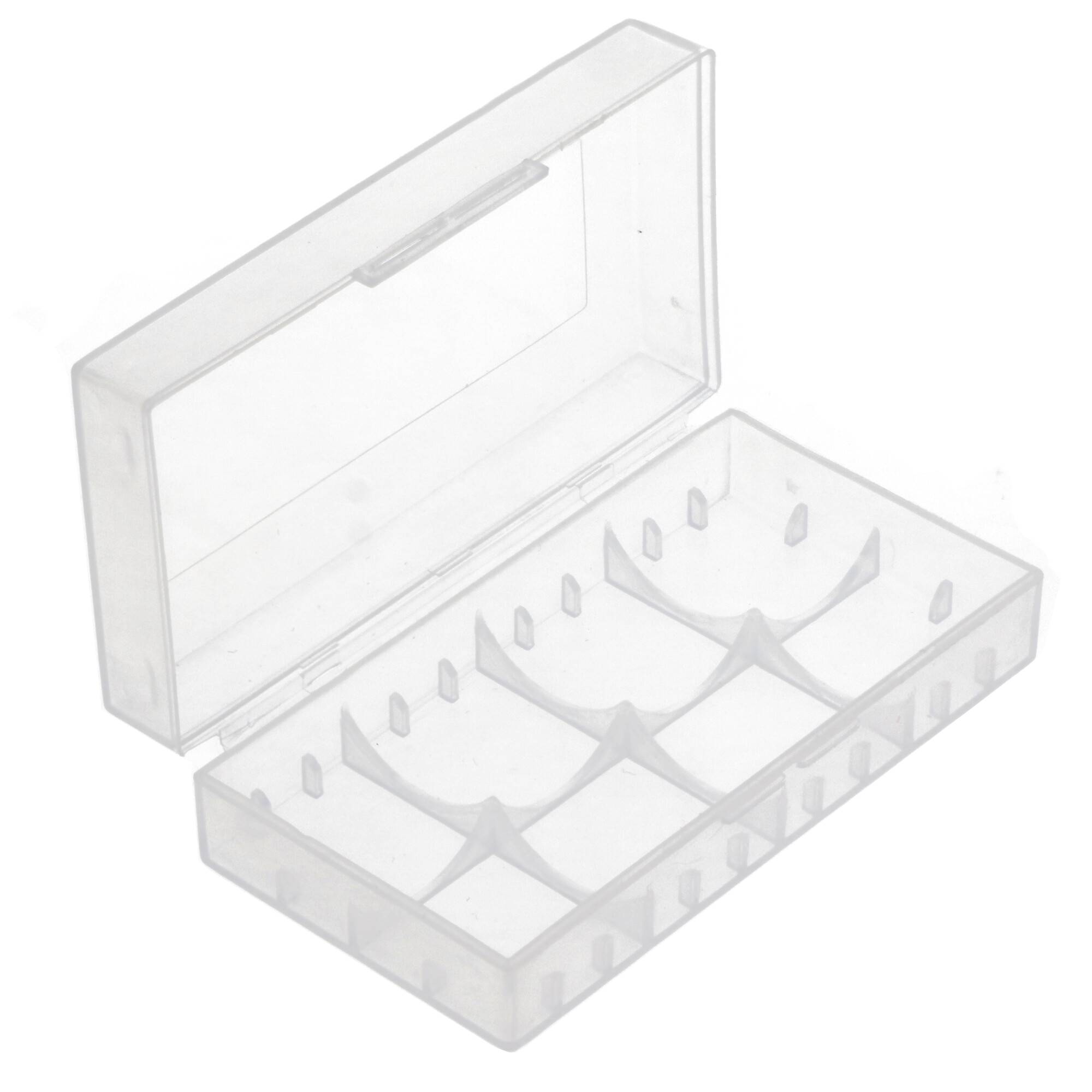 Universal 4er Akkuschutzbox für CR123A Akku, CR 16340 oder 2 CR 18650 Akku, Batterien