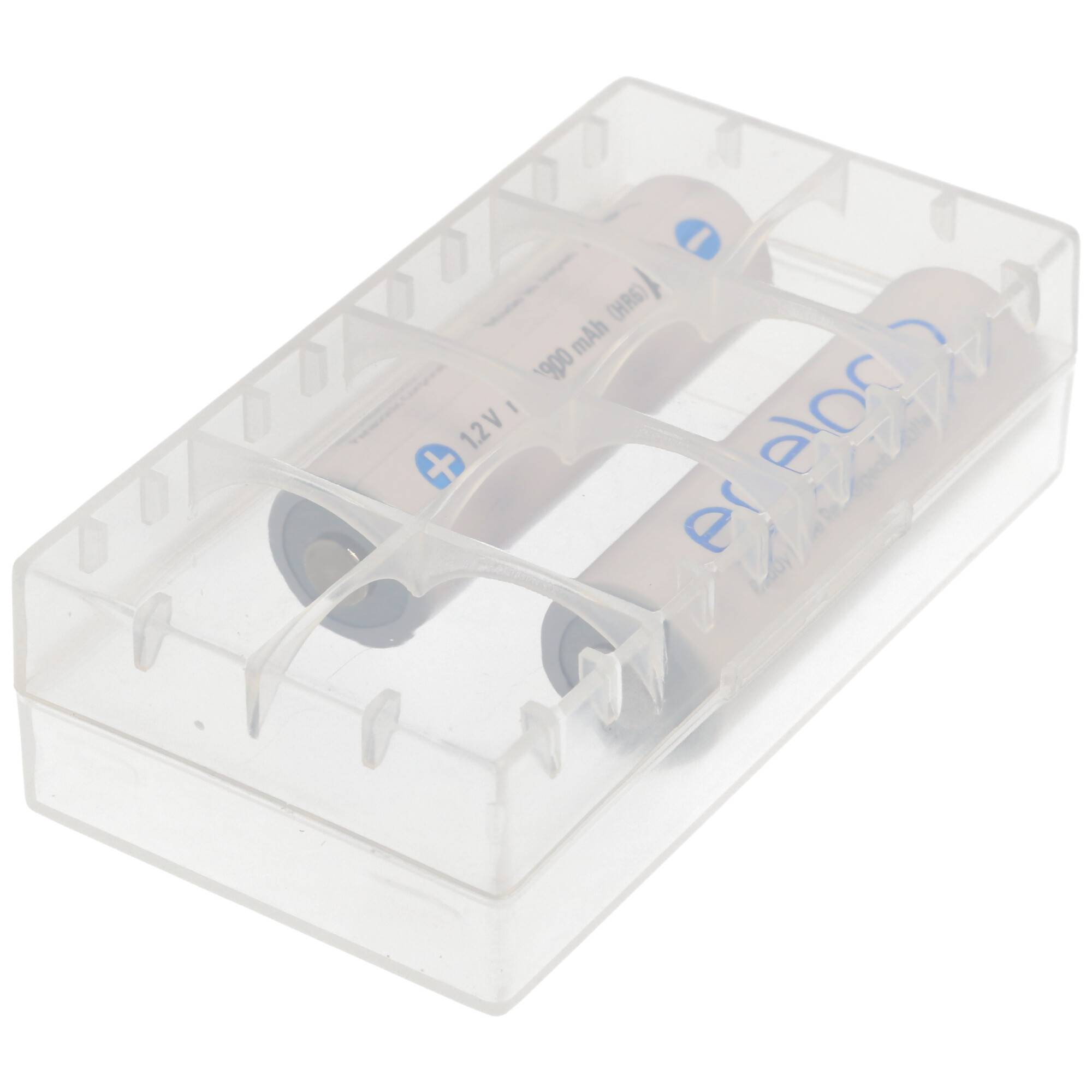 Universal 4er Akkuschutzbox für CR123A Akku, CR 16340 oder 2 CR 18650 Akku, Batterien