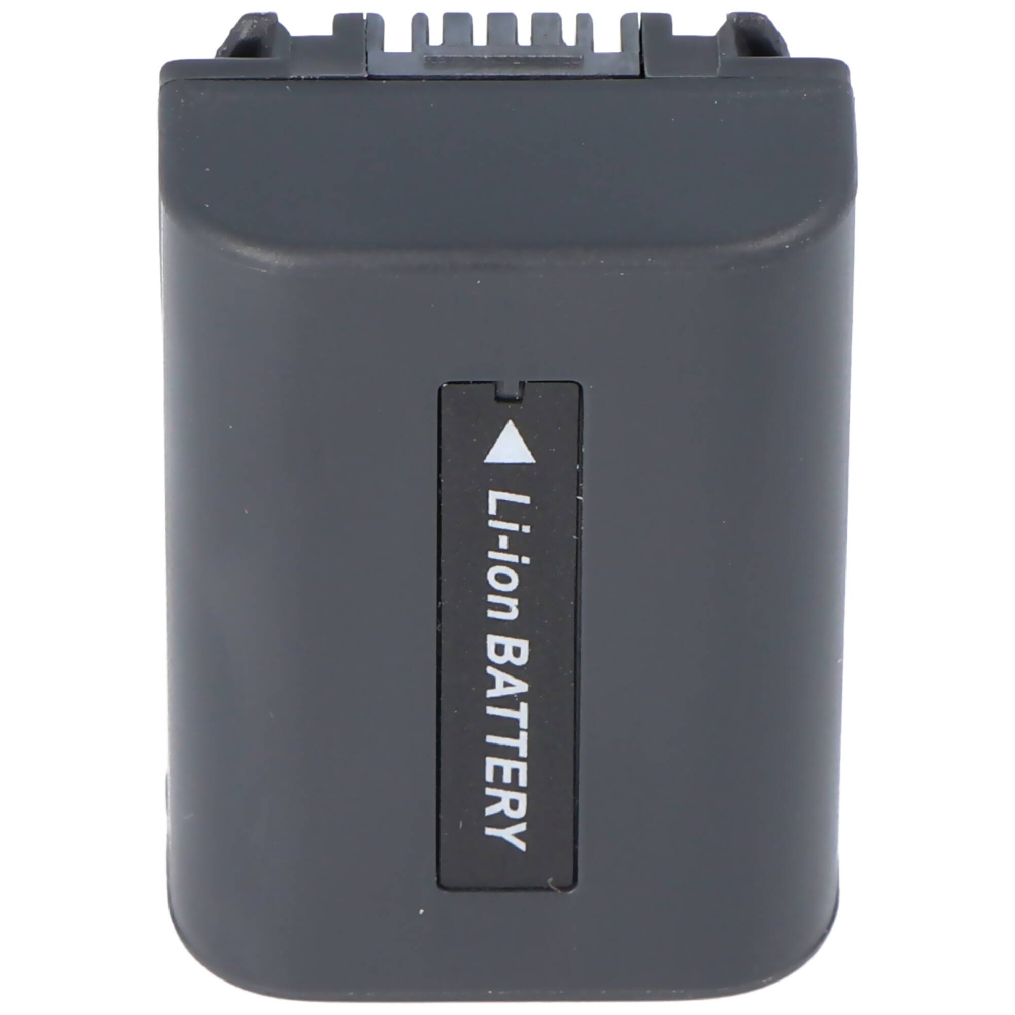 Schwarzes rechteckiges Lithium-Ionen-Akkupack mit der Aufschrift „Li-ion BATTERY