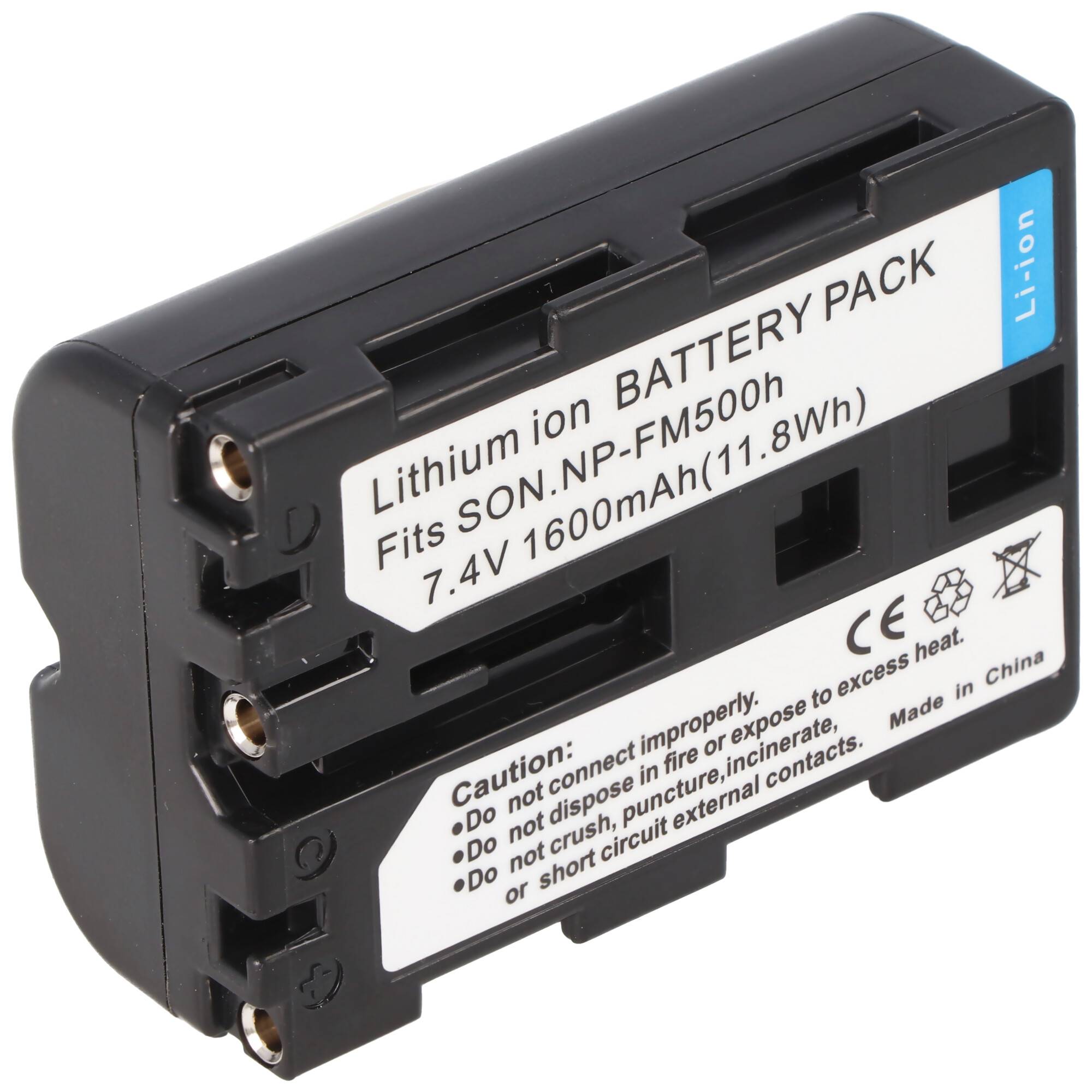 AccuCell Akku passend für den Sony NP-FM500H Akku 7,4 Volt 1600mAh 11,8Wh