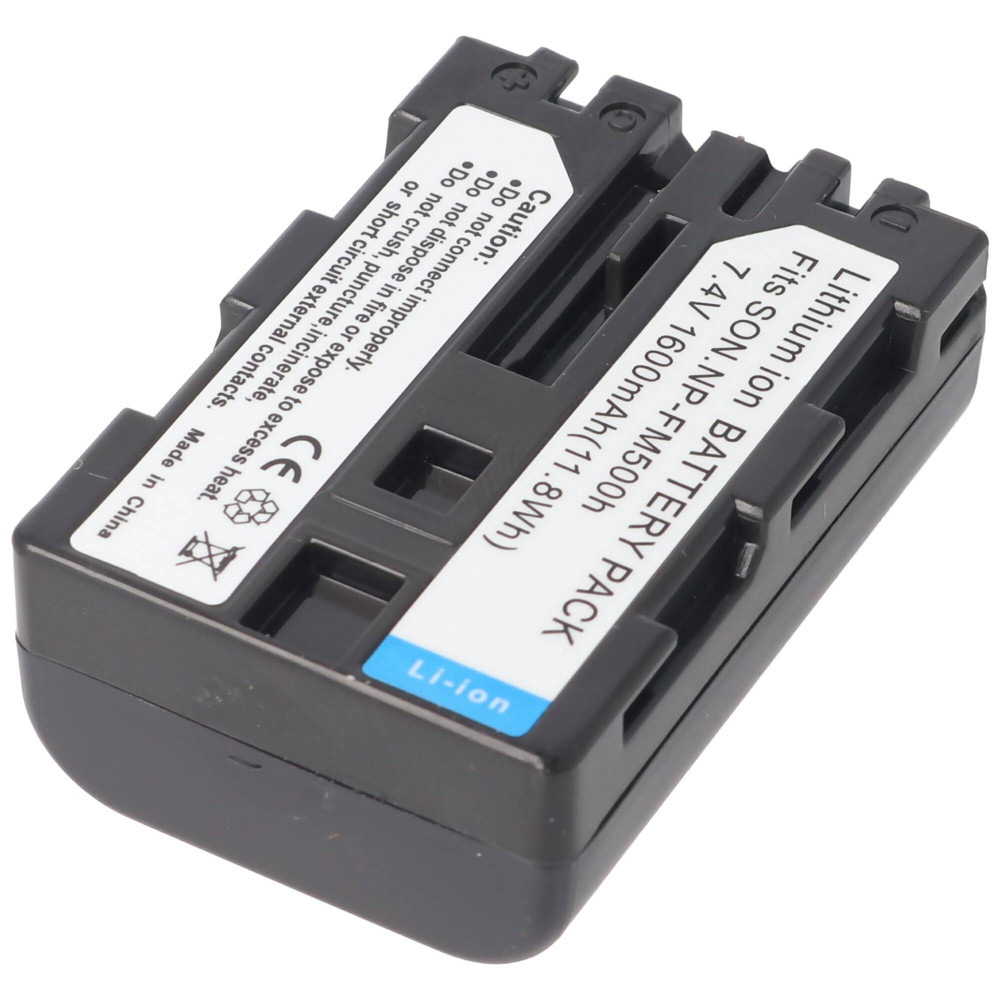 AccuCell Akku passend für Sony NP-FM500 H Info Lithium-Ionen