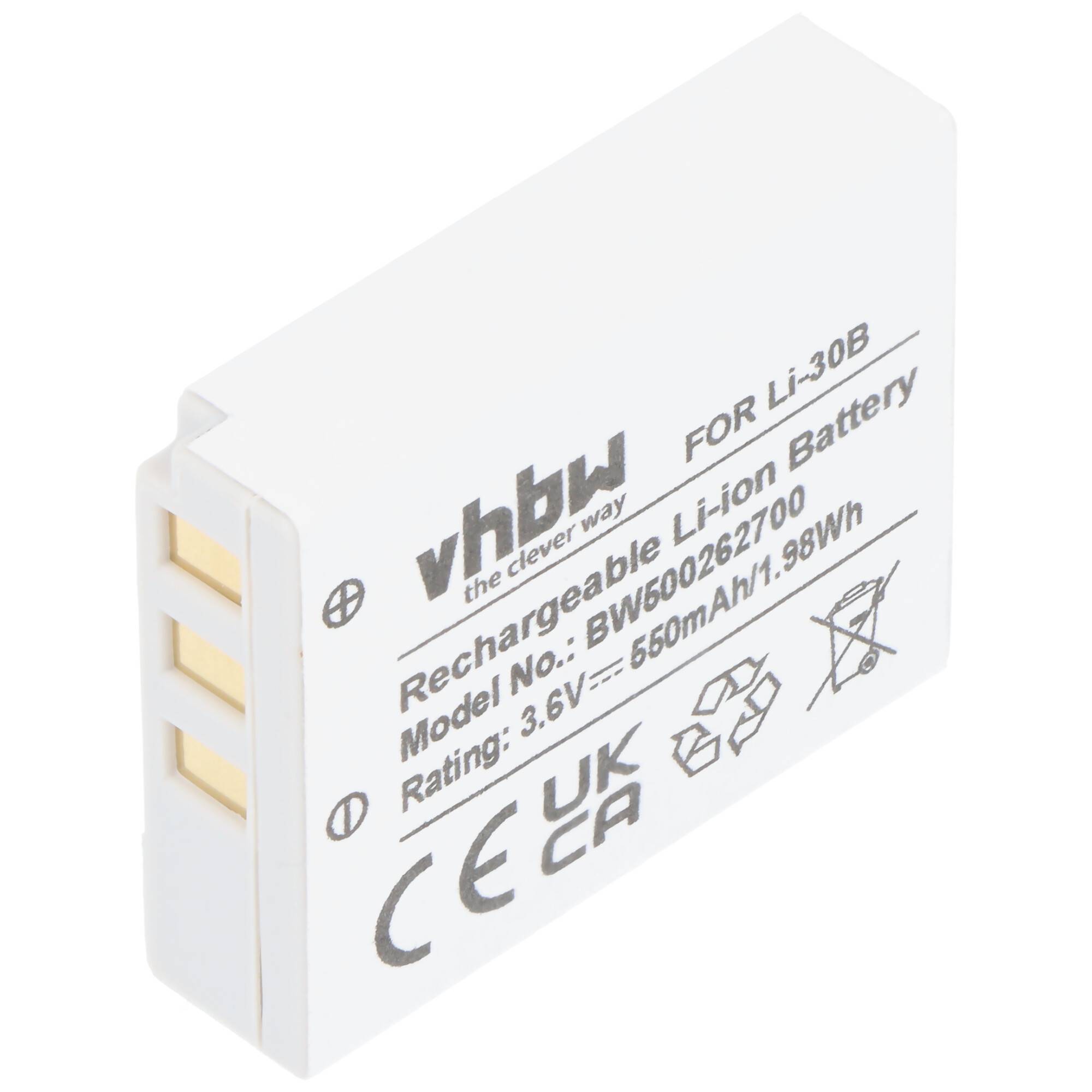 AccuCell Akku passend für Olympus LI-30B, Mju mini Digital