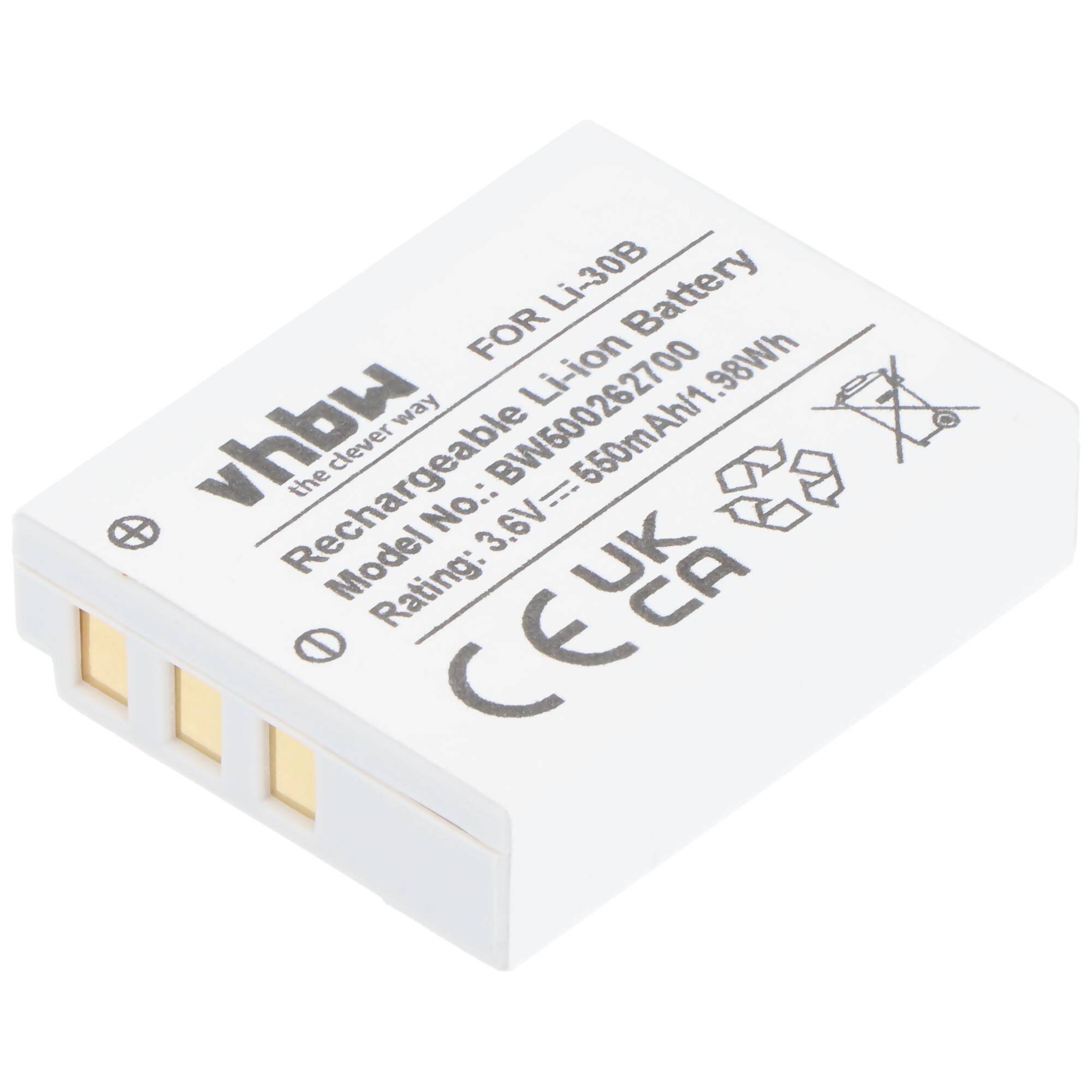 AccuCell Akku passend für Olympus LI-30B, Mju mini Digital