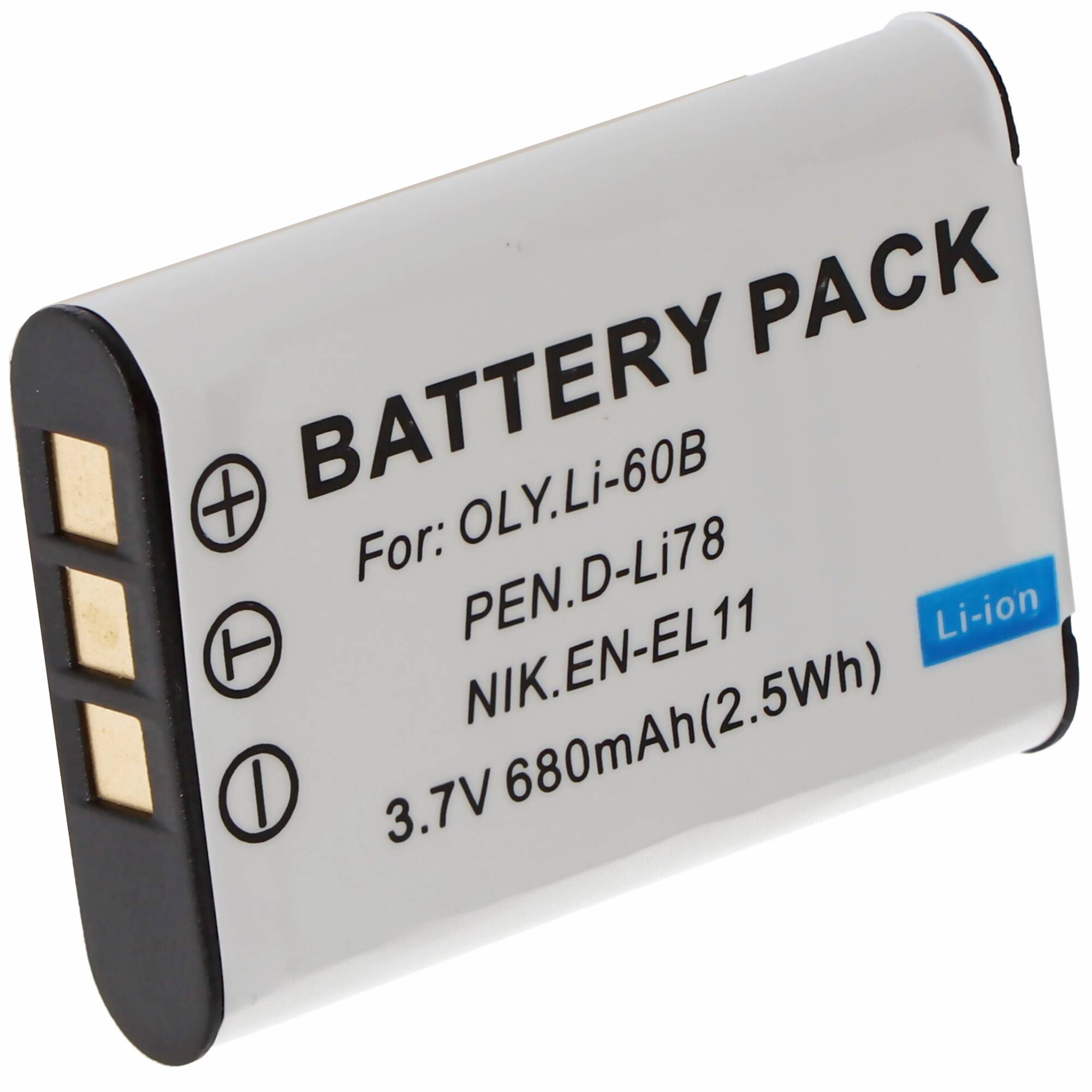 AccuCell Akku passend für Olympus LI-60B