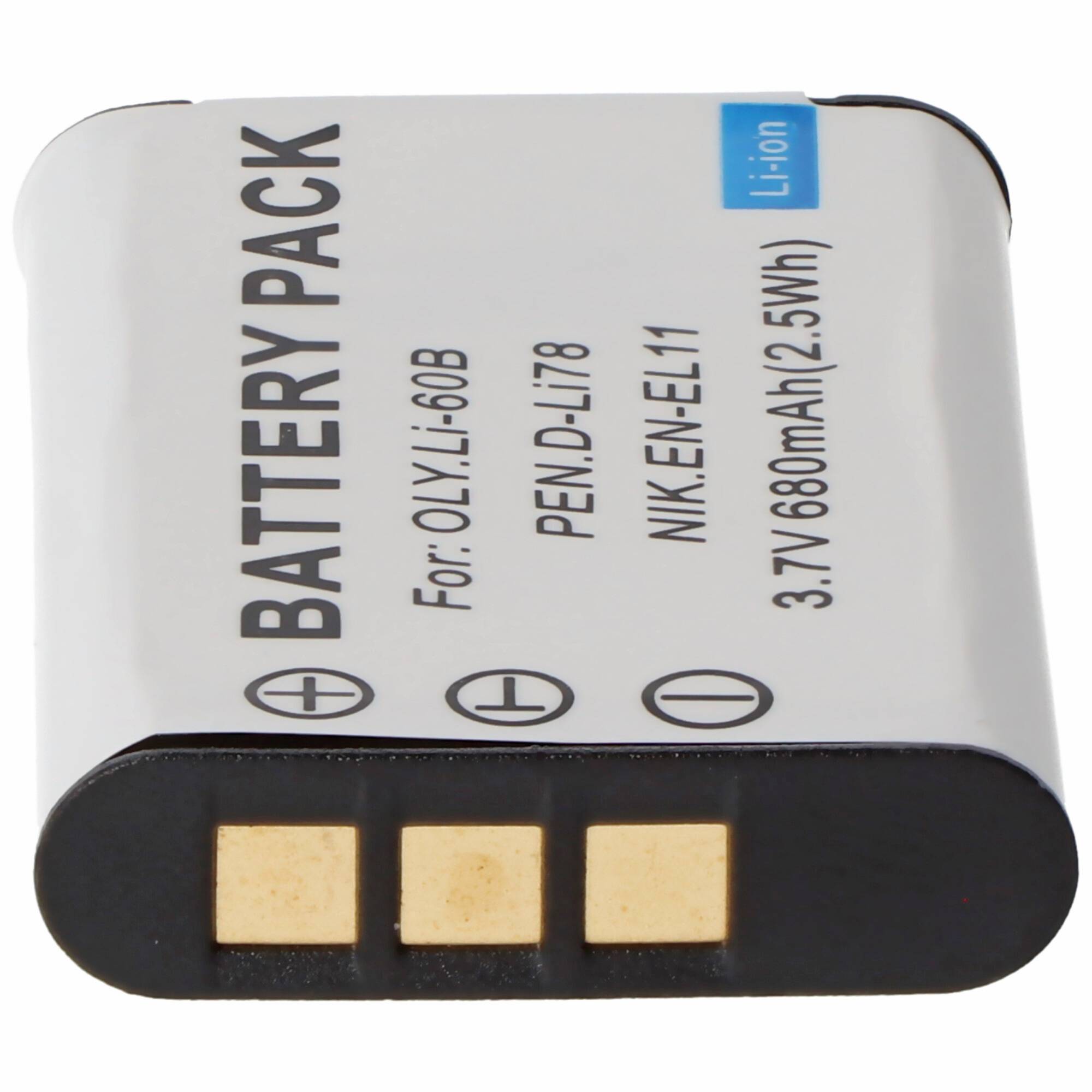 AccuCell Akku passend für Olympus FE-370, Li-60B