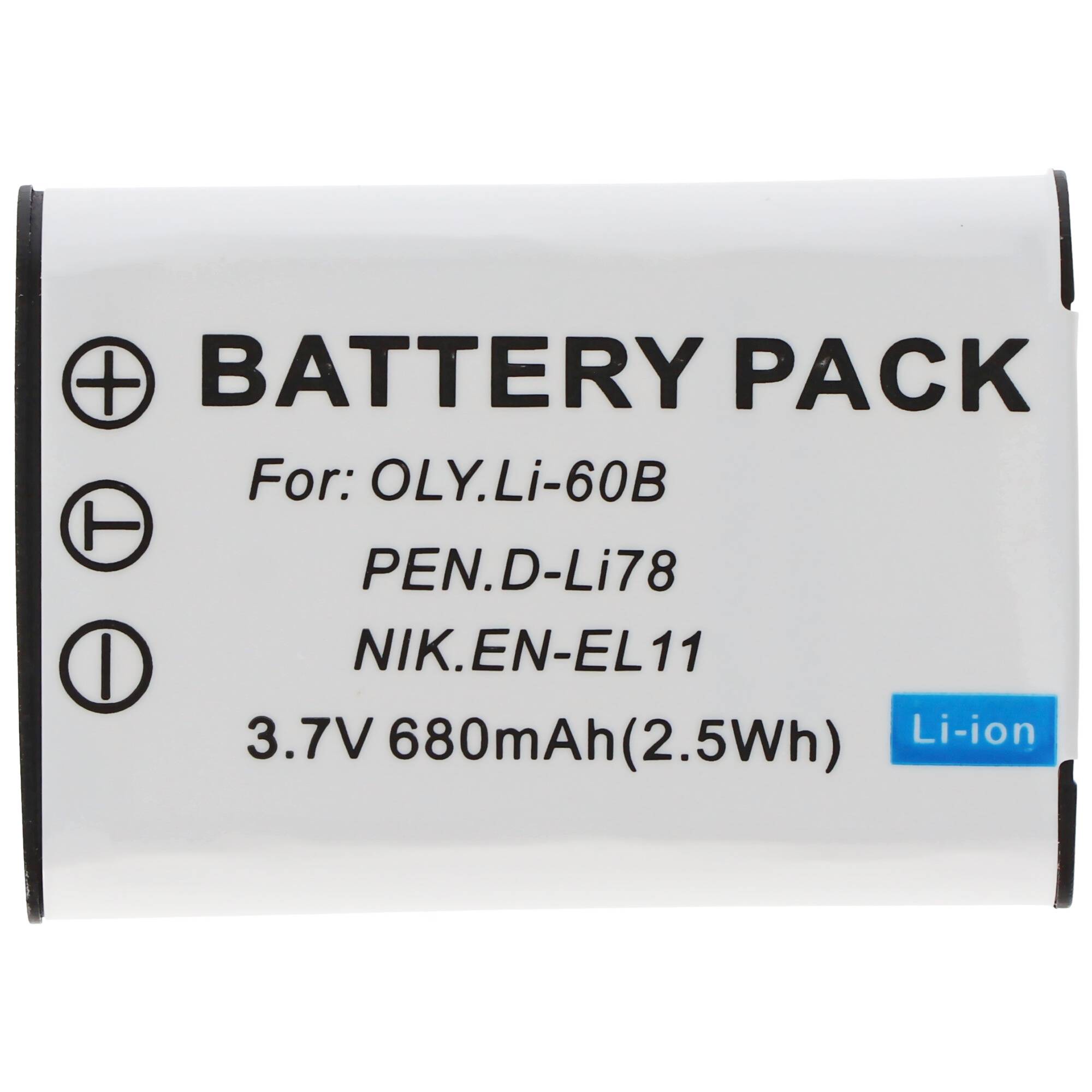 AccuCell Akku passend für Ricoh DB-L70, DB-80, R50 Akku