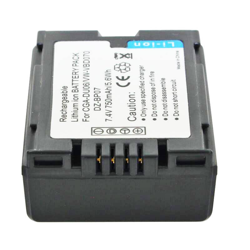 AccuCell Akku passend für Panasonic CGA-DU06, CGA-DU07 Akku CGR-DU06