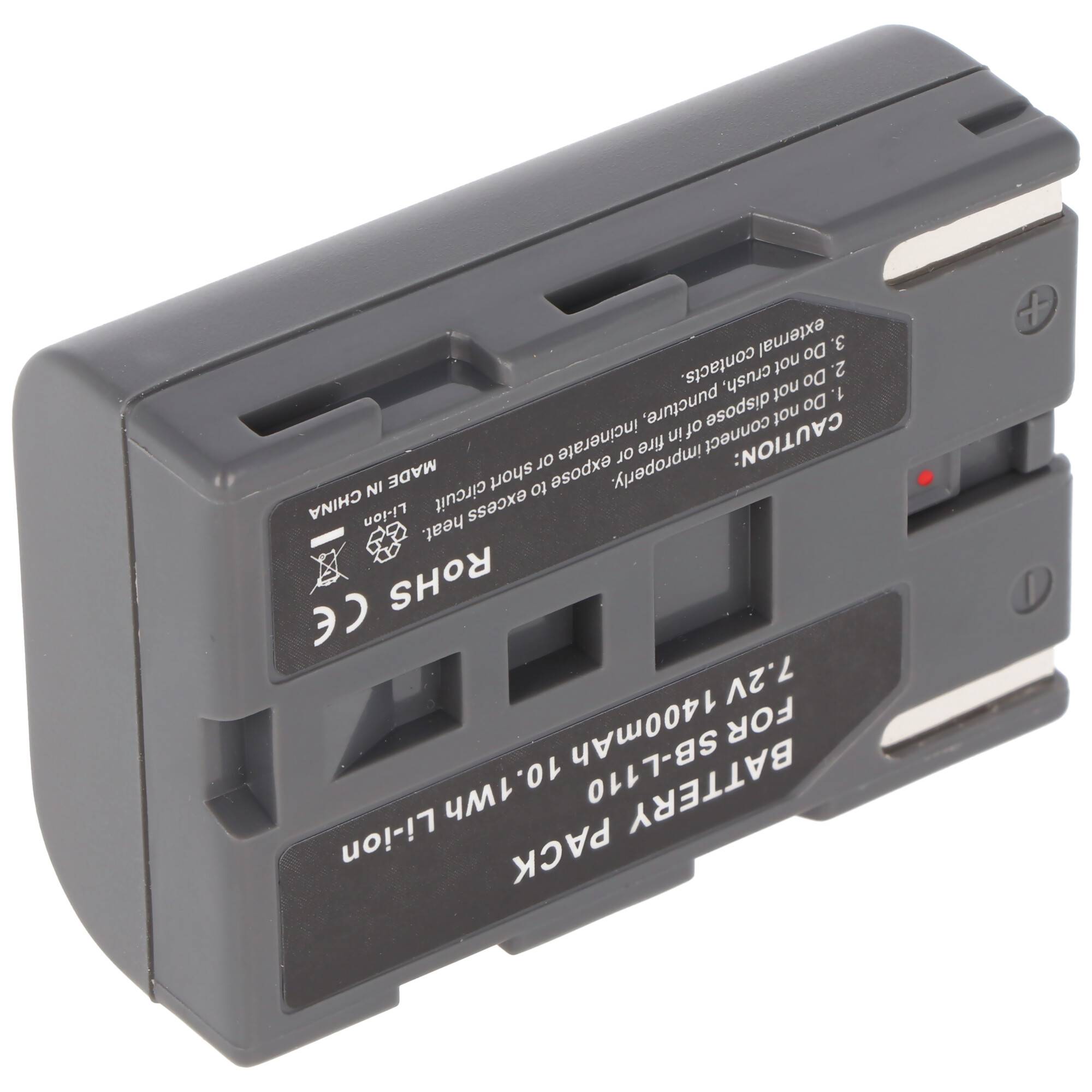 AccuCell Akku passend für Samsung SB-L110, SB-L70, schwarz