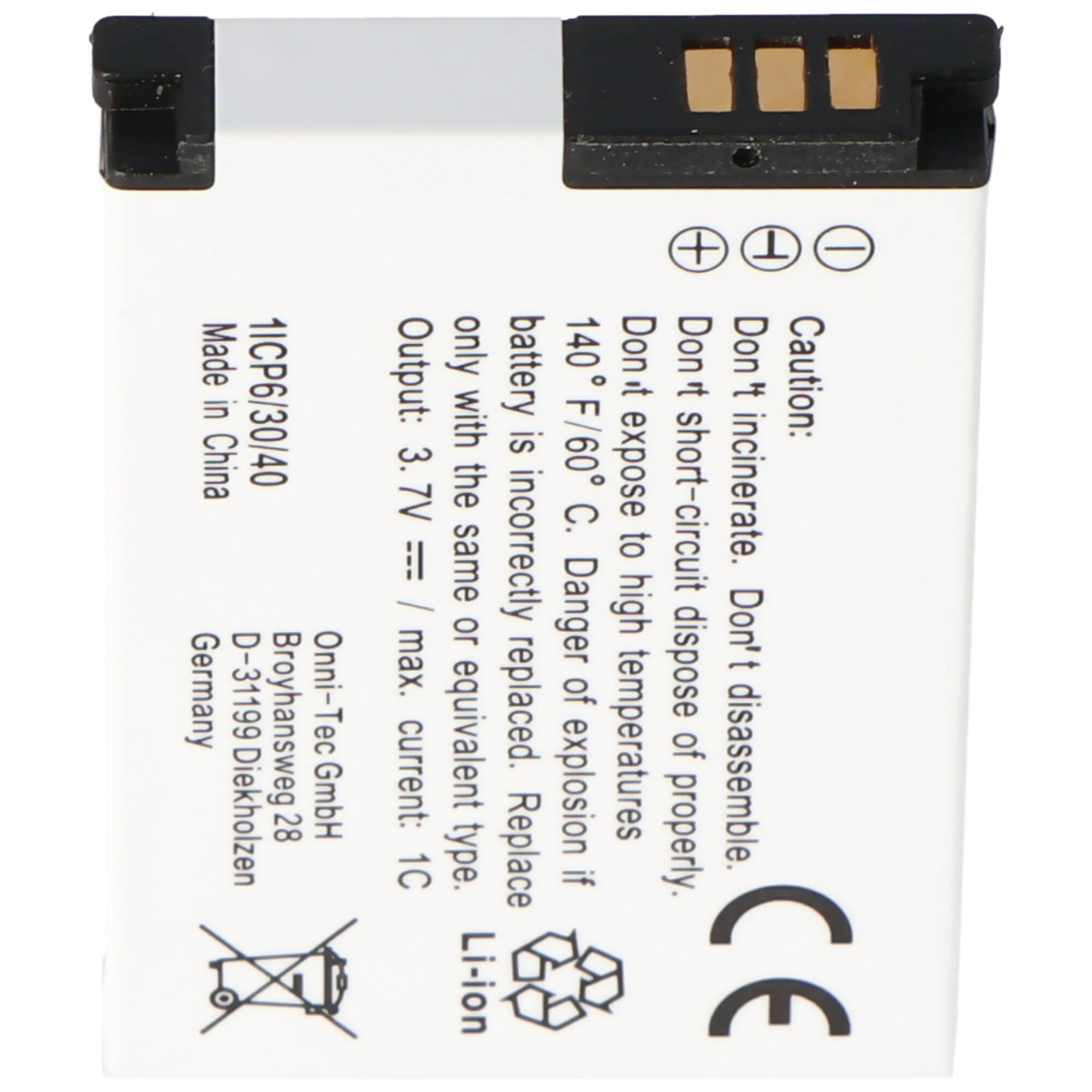 Akku passend für Samsung SLB-10A, SLB10A, ES55, HZ10W, L100