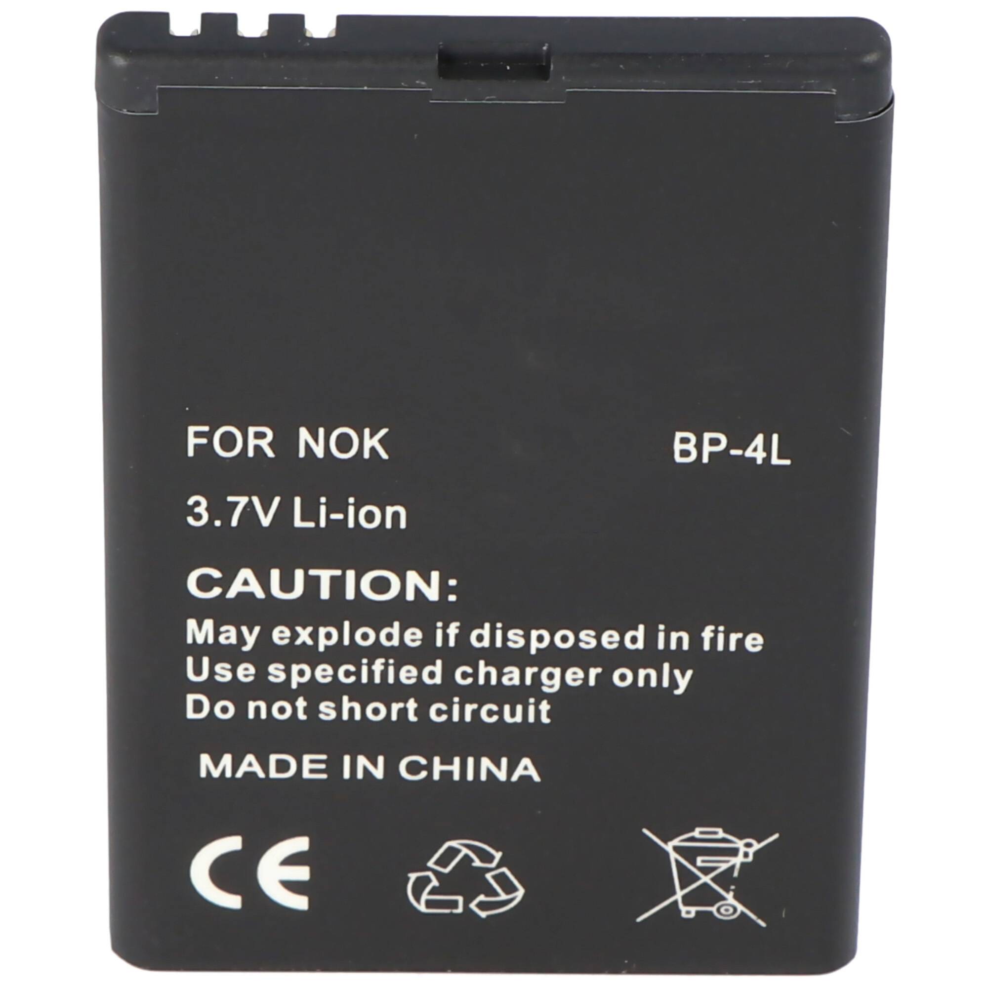 AccuCell Akku passend für Nokia 6650 Akku BP-4L mit 1500mAh