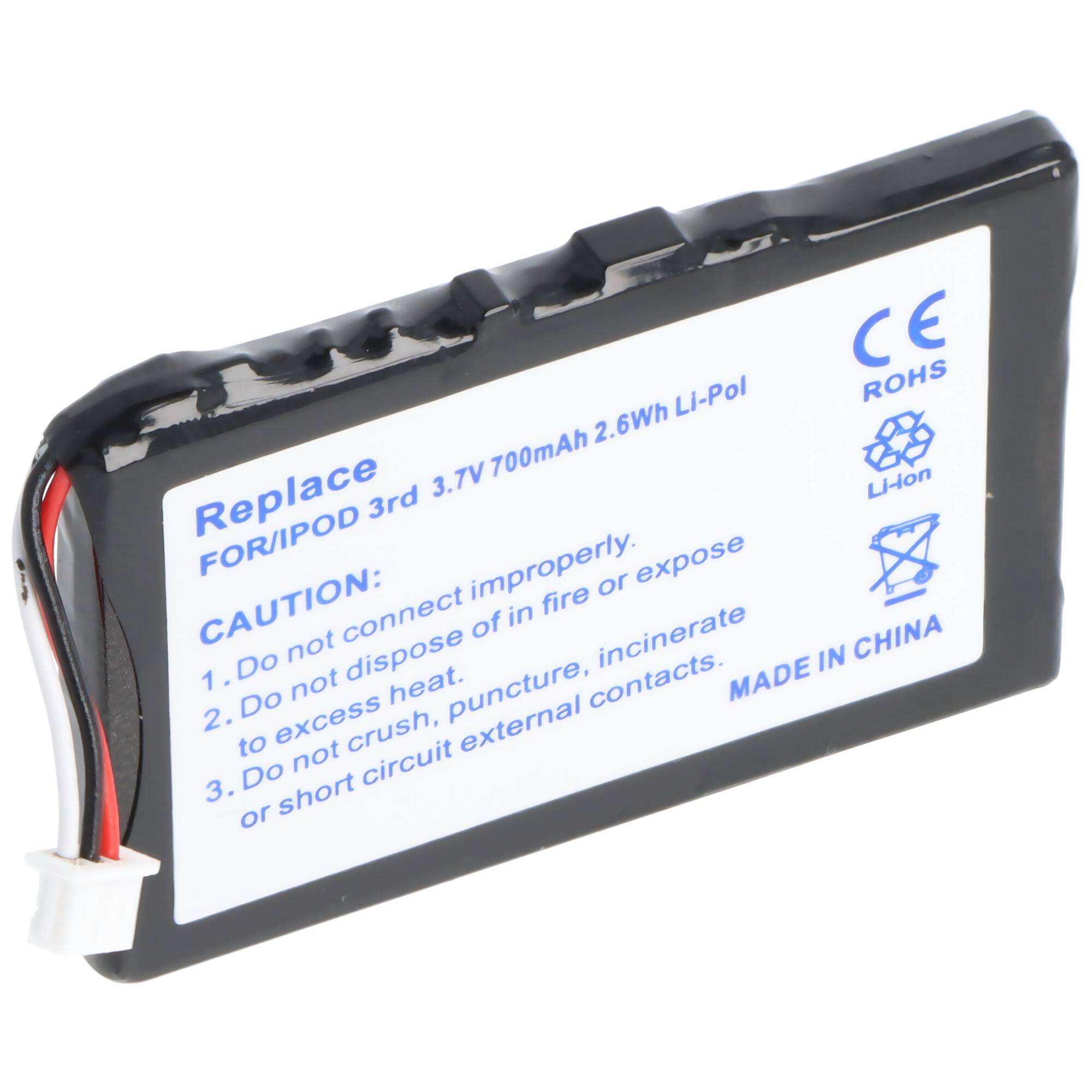 AccuCell Akku passend für Apple iPod2, 616-0159