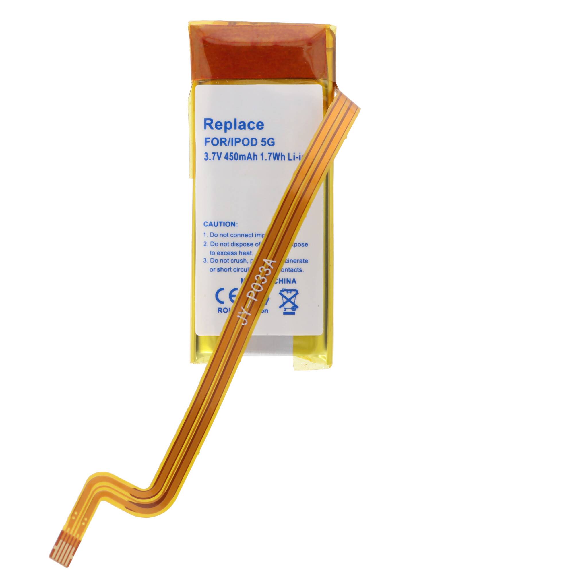 Akku passend für Apple iPod 5G 30GB, 616-0227, 616-0229, 616-0230, EC008-2, A1136, A1238