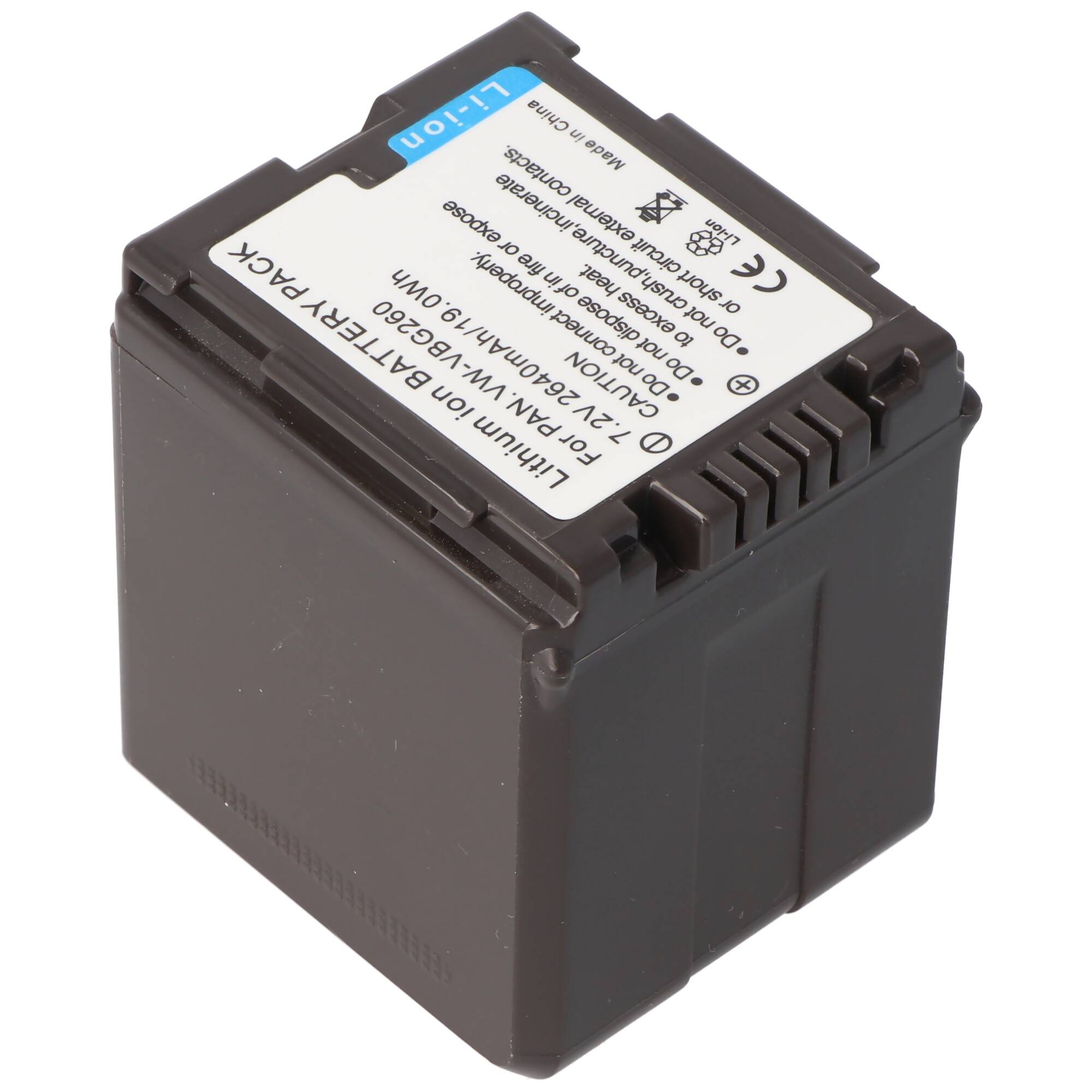 Akku passend für den Panasonic VW-VBG260 Li-ion-Akku mit aktueller Software
