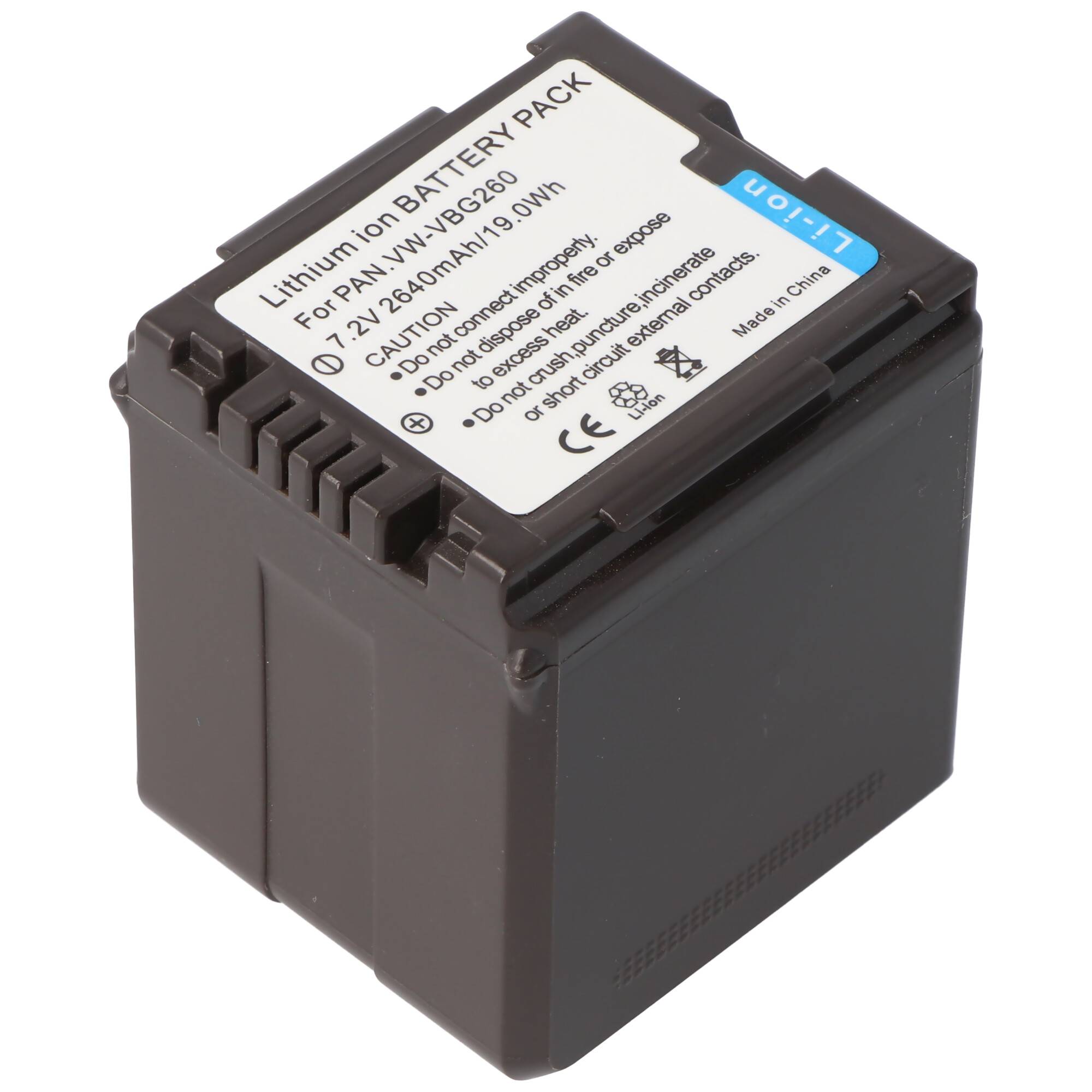 Akku passend für den Panasonic VW-VBG260 Li-ion-Akku mit aktueller Software