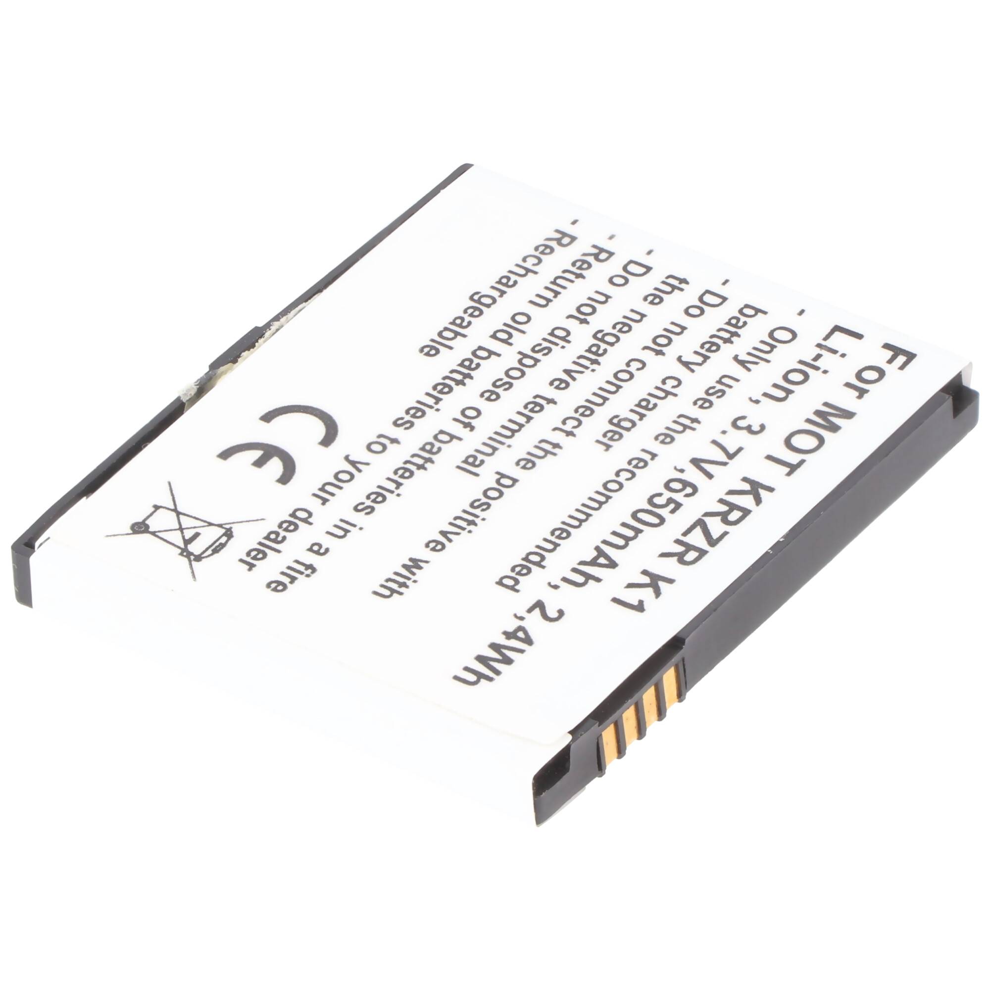 Akku passend für Motorola V1150, SVLR L2, ROKR Z6, RIZR Z3, KRZR K1, SVLR L6 Akku BC50, CFNN1043, CFNN7007