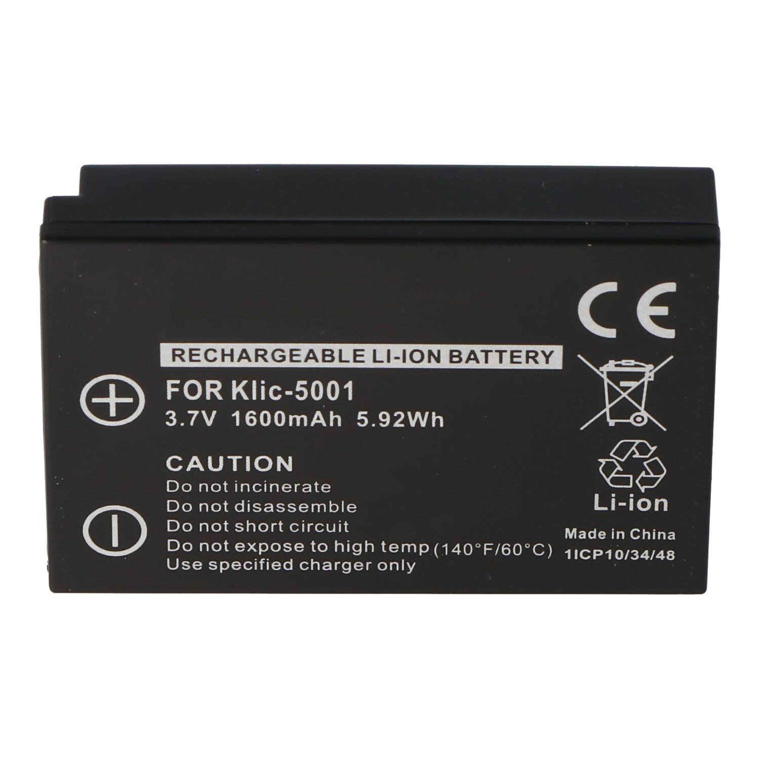 AccuCell Akku passend für Kodak KLIC-5001, DX6490, DX7740