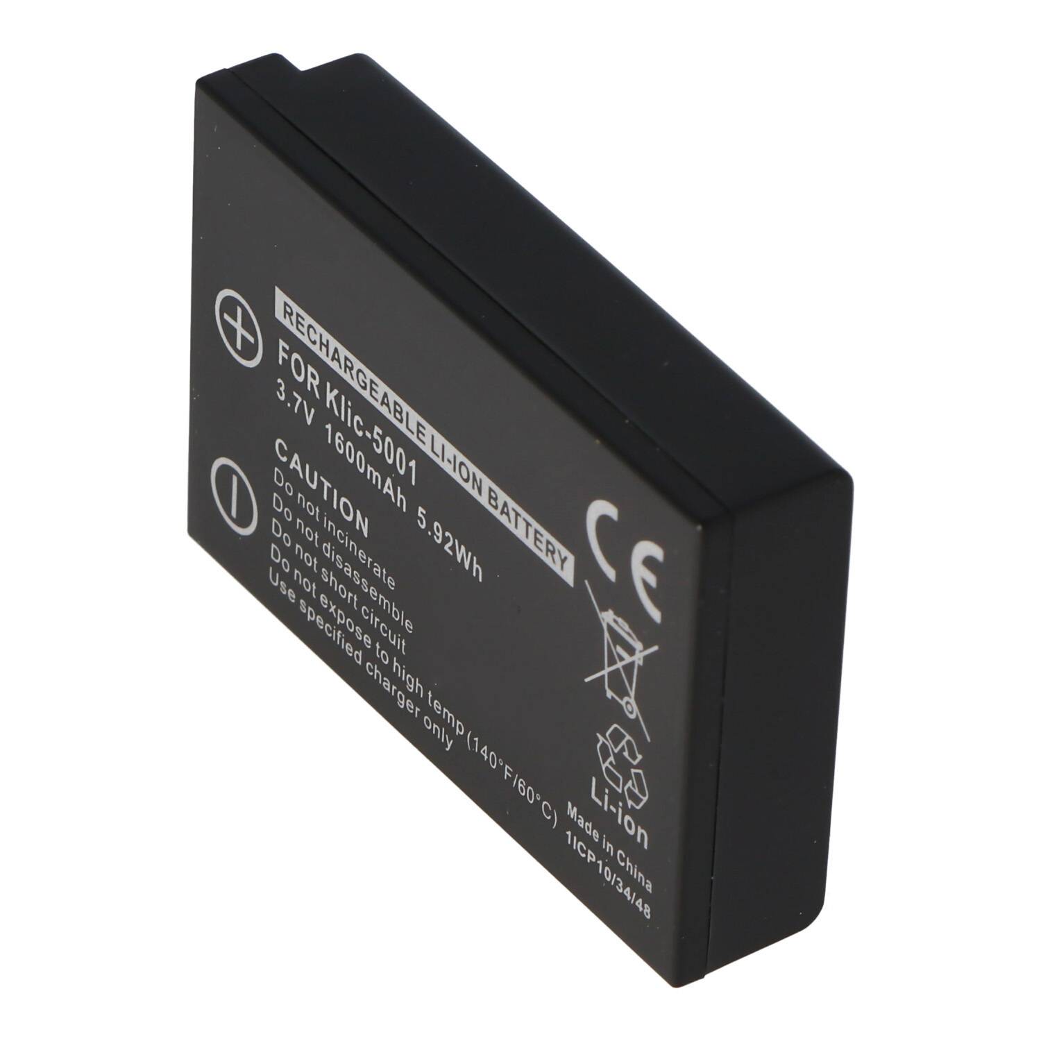 AccuCell Akku passend für Sanyo DB-L50 Akku, Xacti VPC-HD1000