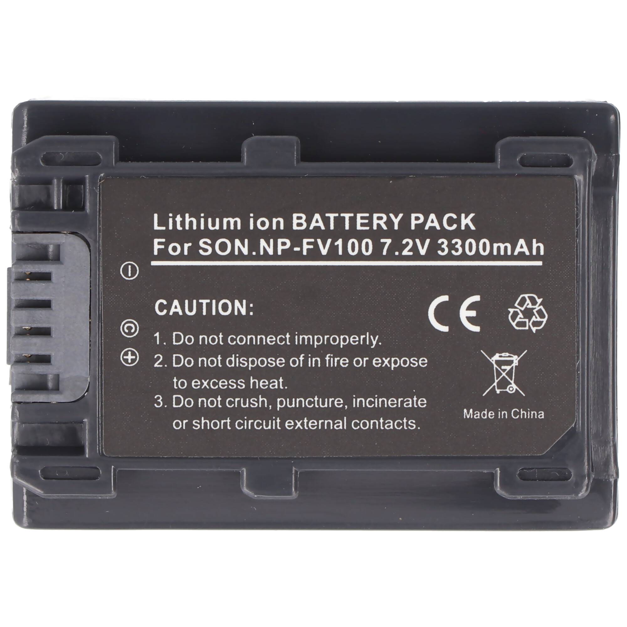 Akku passend für Sony NP-FV100, Sony NP-FV90, Sony NP-FV70 Akku NP-FV30, Sony NP-FV50, Sony NP-FH30, Sony NP-FH40, Sony