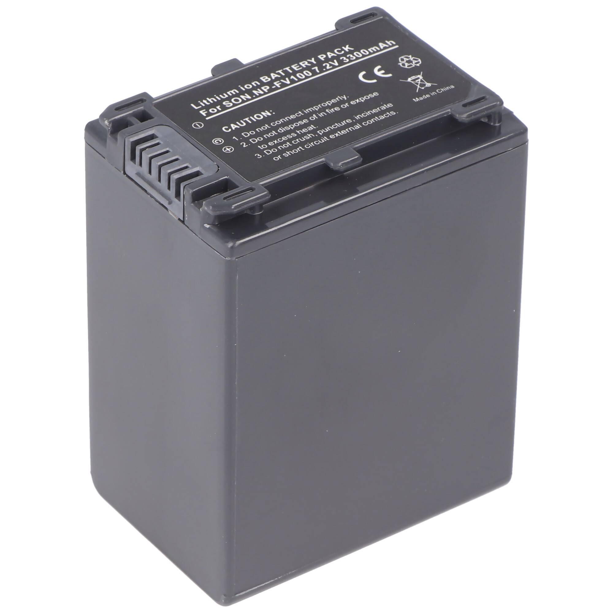 Akku passend für Sony NP-FV100 Li-Ion Akku NP-FV90, Sony NP-FV70 Akku 3300mAh 6,8 bis 7,4 Volt